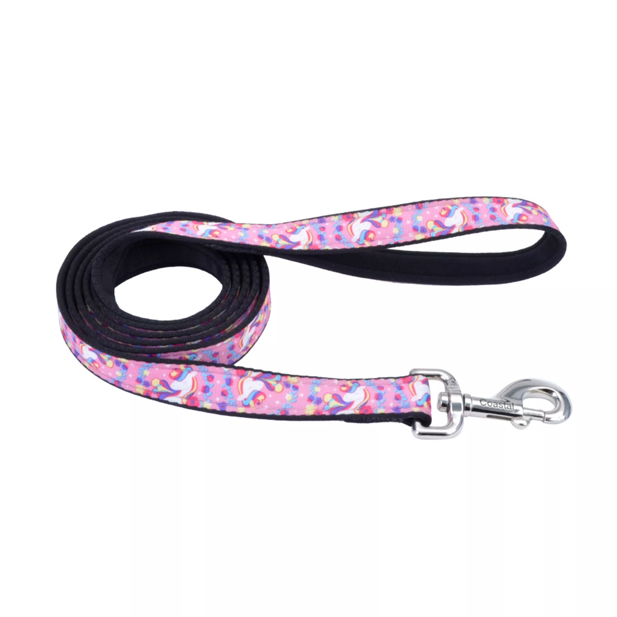 Coastal Exclusive Styles 6ft Long 5/8in Dog Leash Unicorns - Image 1