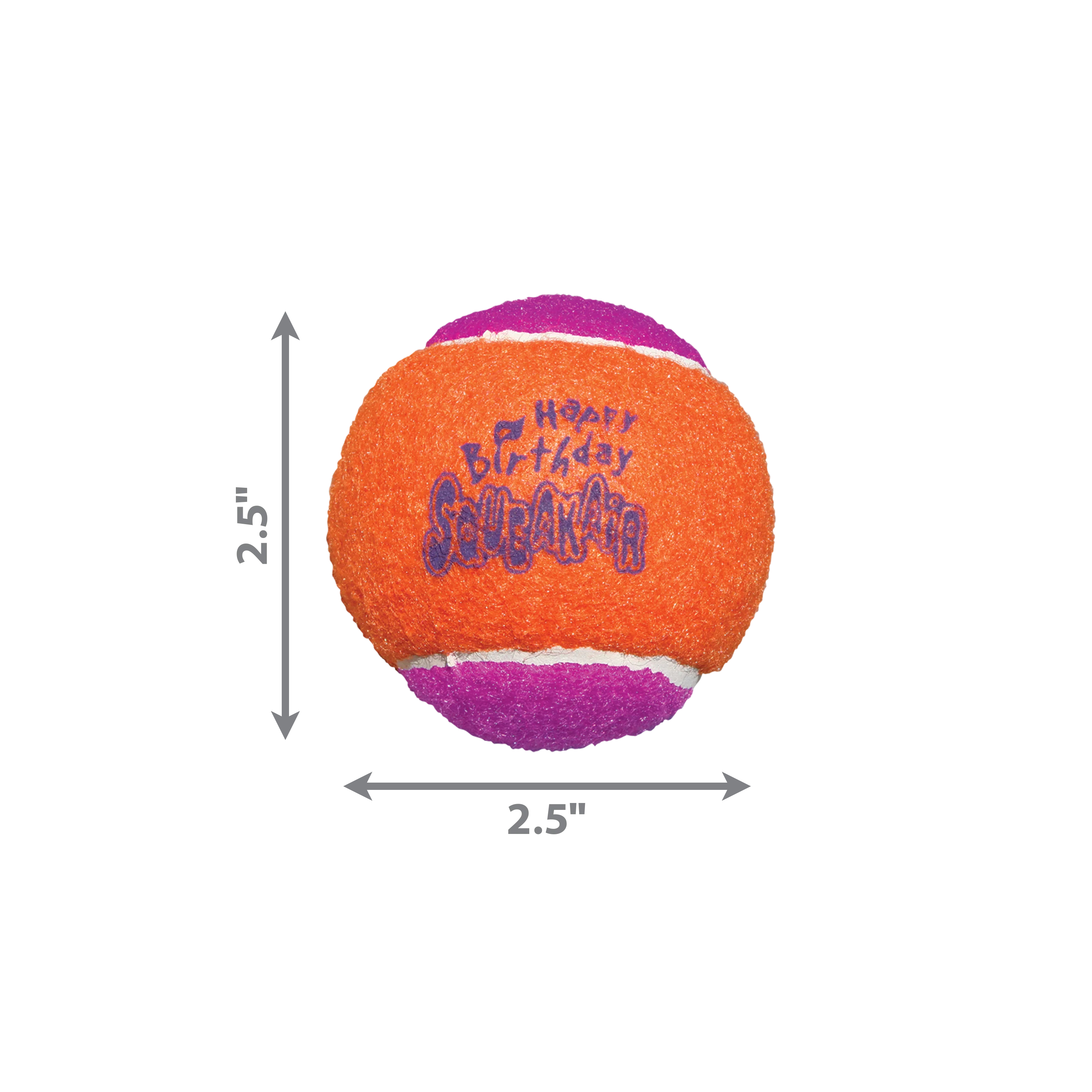 Kong Dog Toy SqueakAir Birthday Balls 3pk Medium - Image 1