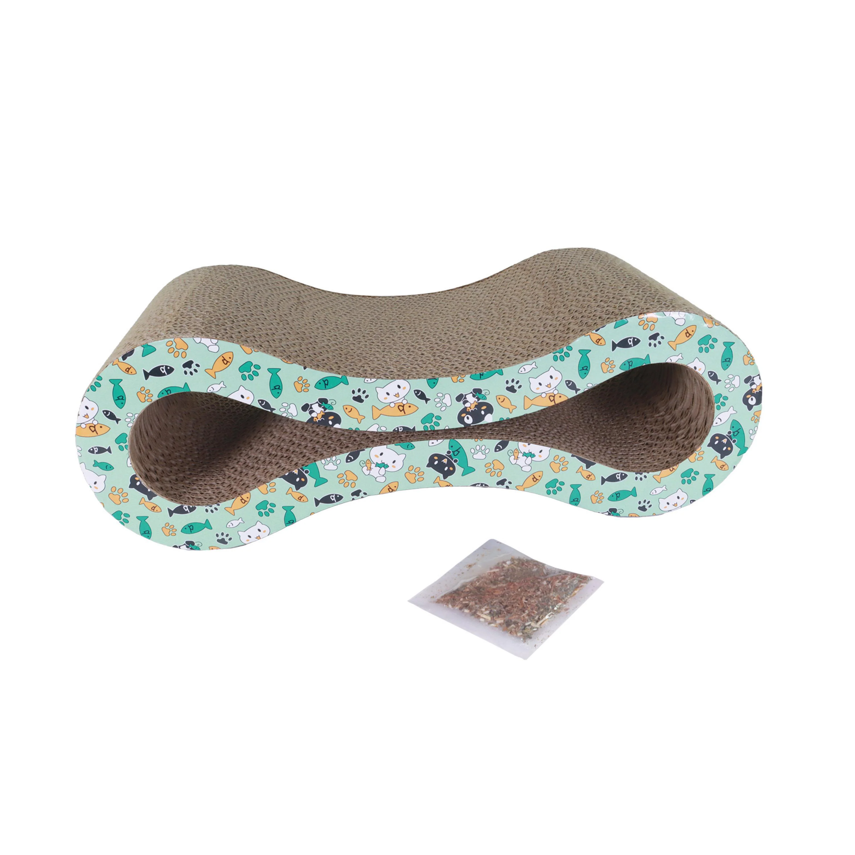 Coastal Turbo Infinity Cat Scratcher, Green - Image 1