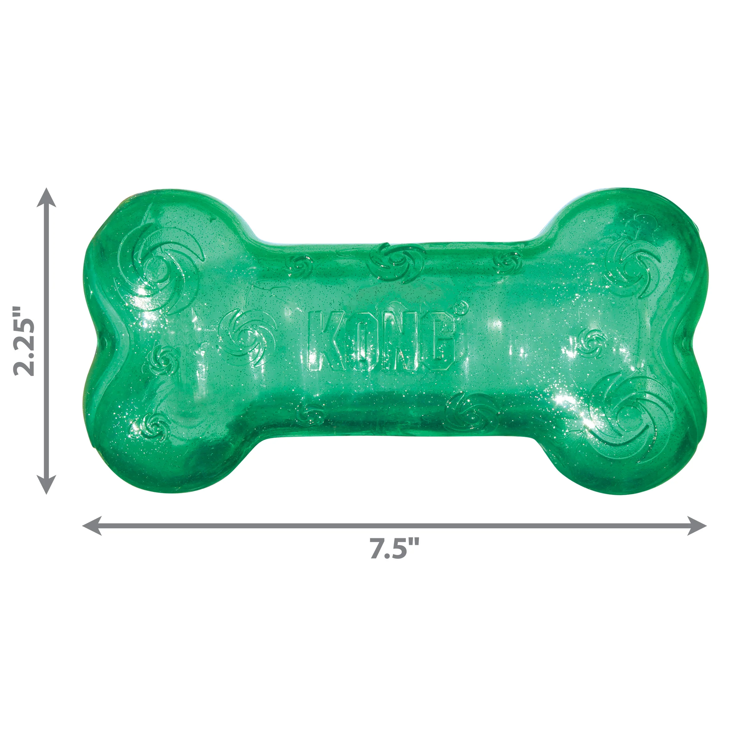 Kong Dog Toy Squeezz Crackle Bone Large Assorted - Image 1