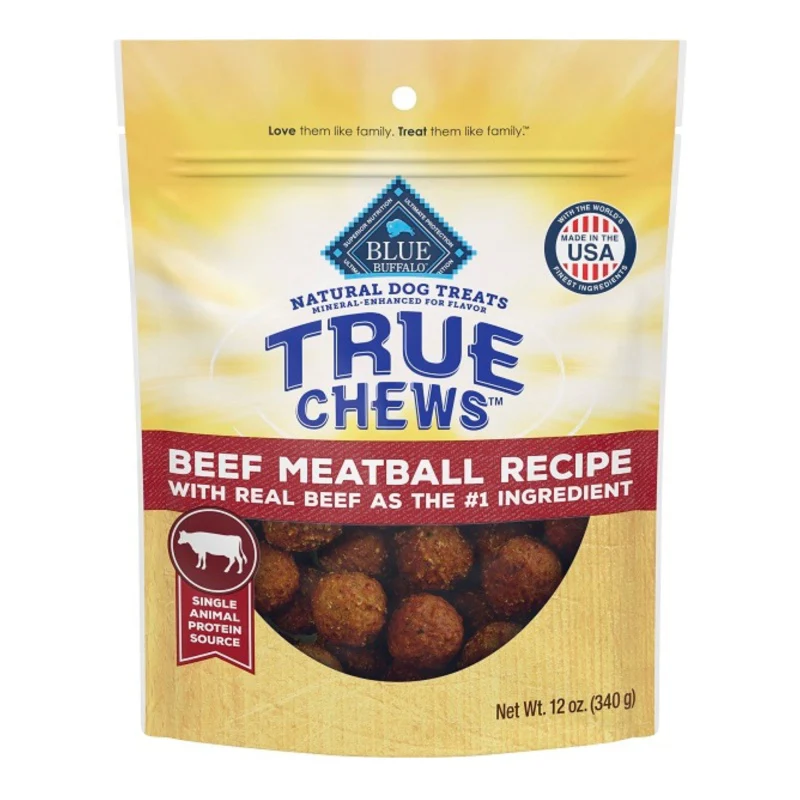 Blue Buffalo True Chews Meatball Beef  12 oz