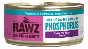 Rawz Lower Phosphorus Turkey Canned Cat Food 5.5oz (Supplemental) - Image 1