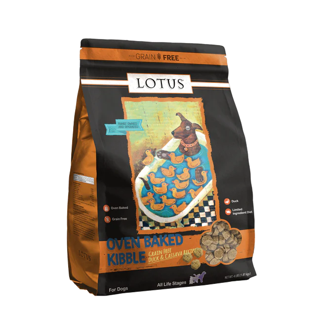 Lotus Regular Bites Duck Recipe  Dry Dog Food 4lb - Image 1
