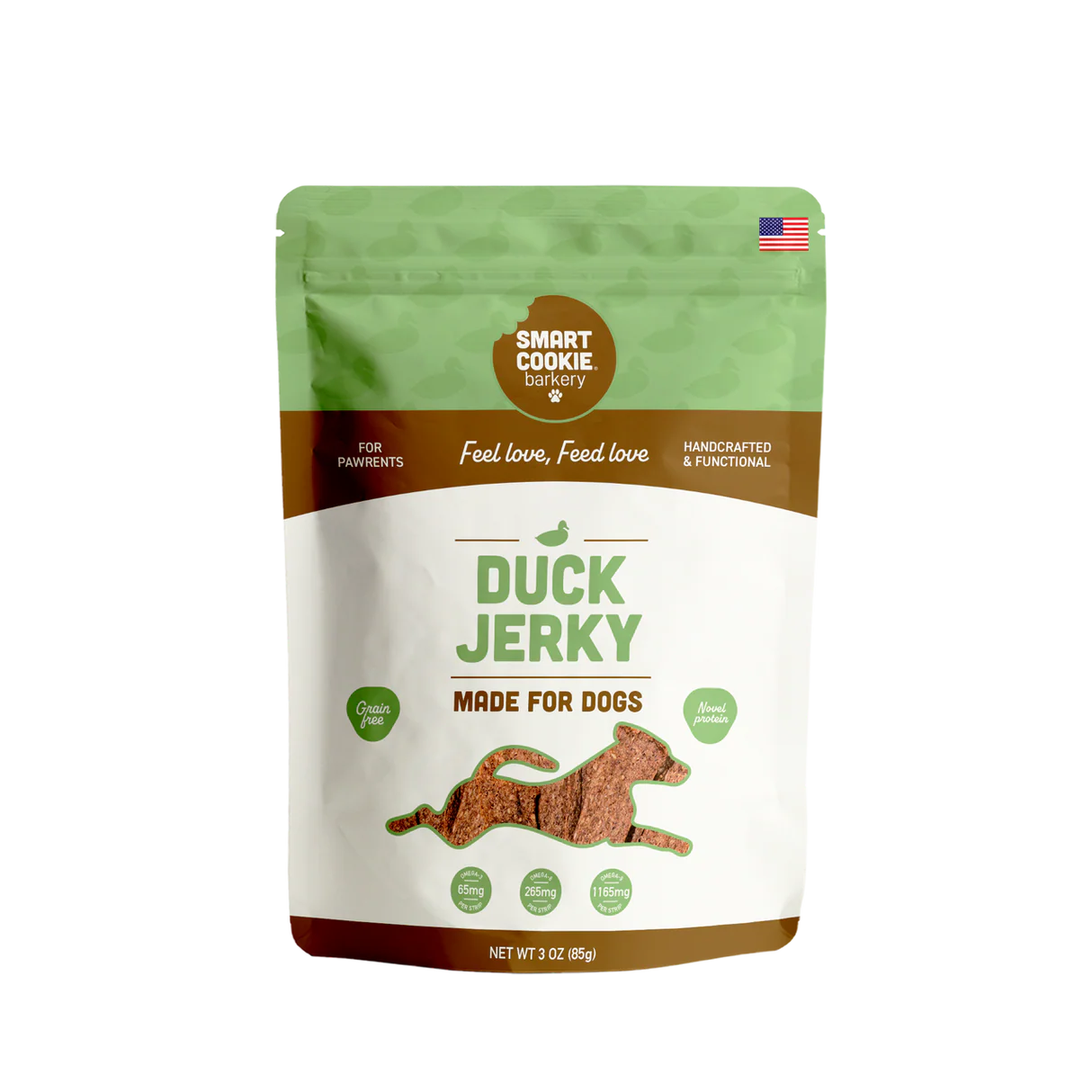 Smart Cookie Barkery Duck Jerky Dog Treats, 3oz