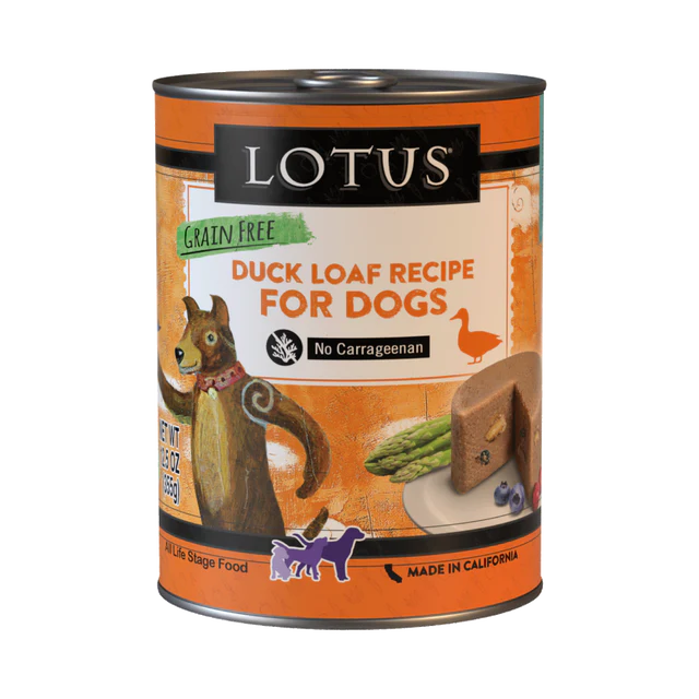 Lotus Loaf Duck Recipe Wet Dog Food 12.5oz - Image 1