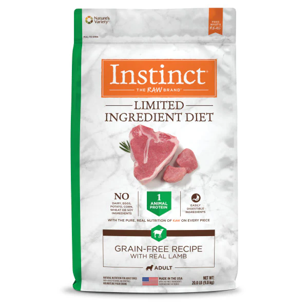 Instinct Limited Ingredient Diet Grain-Free Recipe with Real Lamb Dry Dog Food 20lb Bag - Image 1
