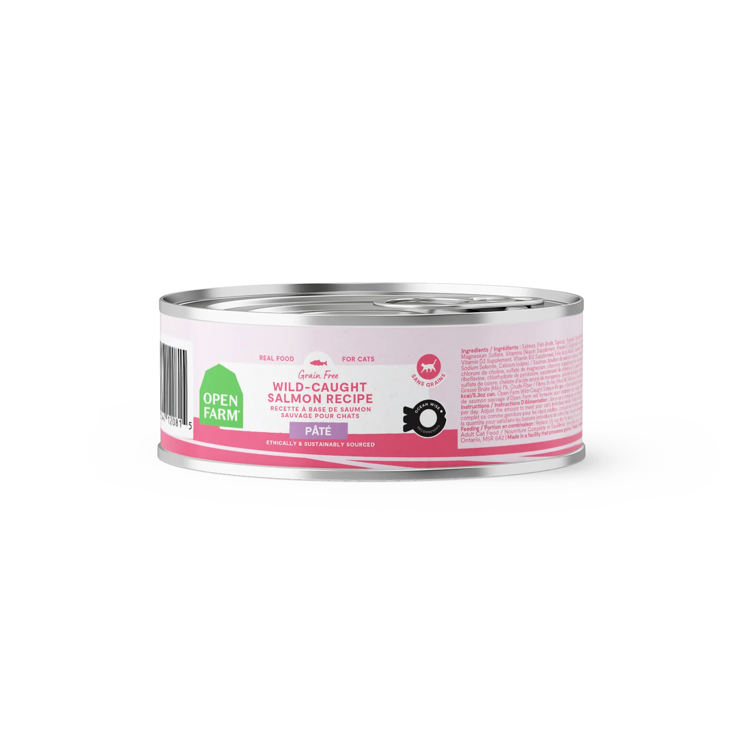 Open Farm Wild-Caught Salmon Pâté For Cats 5.3oz Can