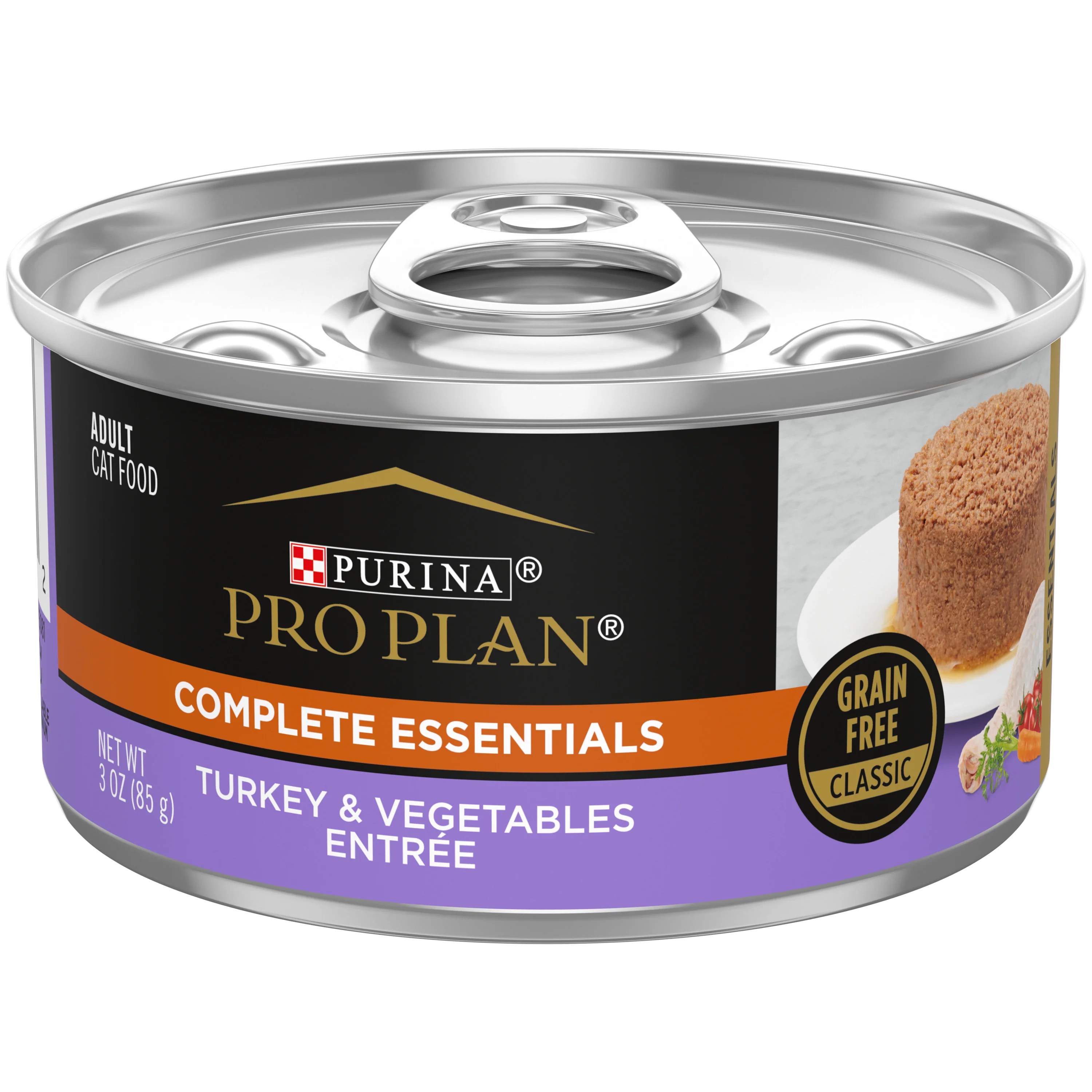 Purina Pro Plan Grain Free Pate Wet Cat Food Turkey & Vegetables Entrée 3oz - Image 1