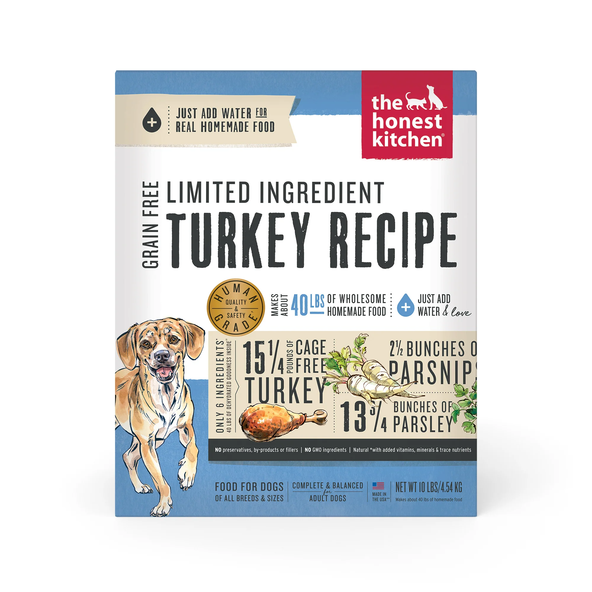 The Honest Kitchen Dehydrated Limited Ingredient Turkey Dog Food 10lb - Image 1