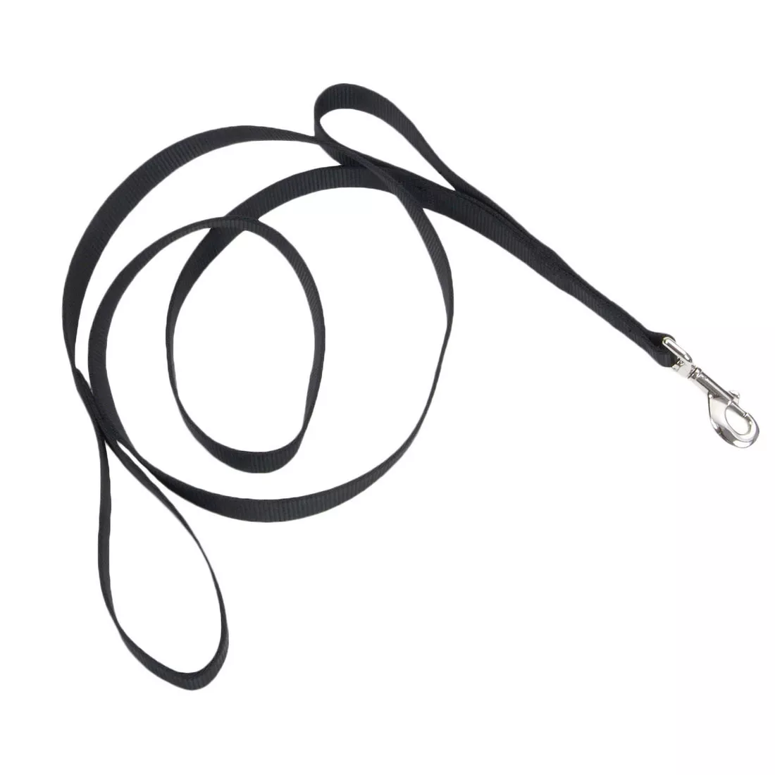 Coastal Loops 2 6ft Long 1in Double Handle Dog Leash Black - Image 1
