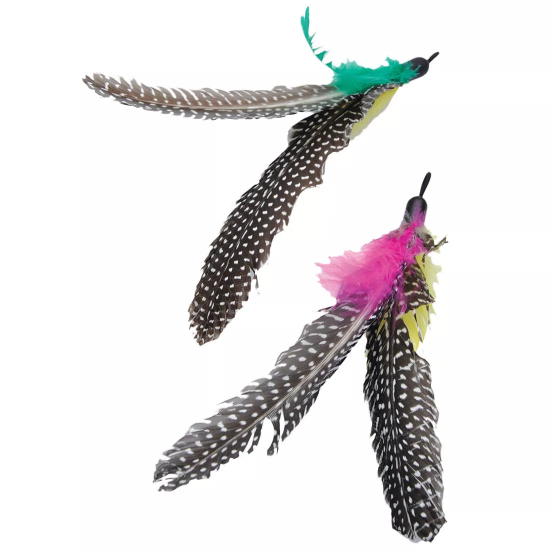 Coastal Turbo Feather Replacement 2pk for Flying Teaser Cat Toy - Image 1