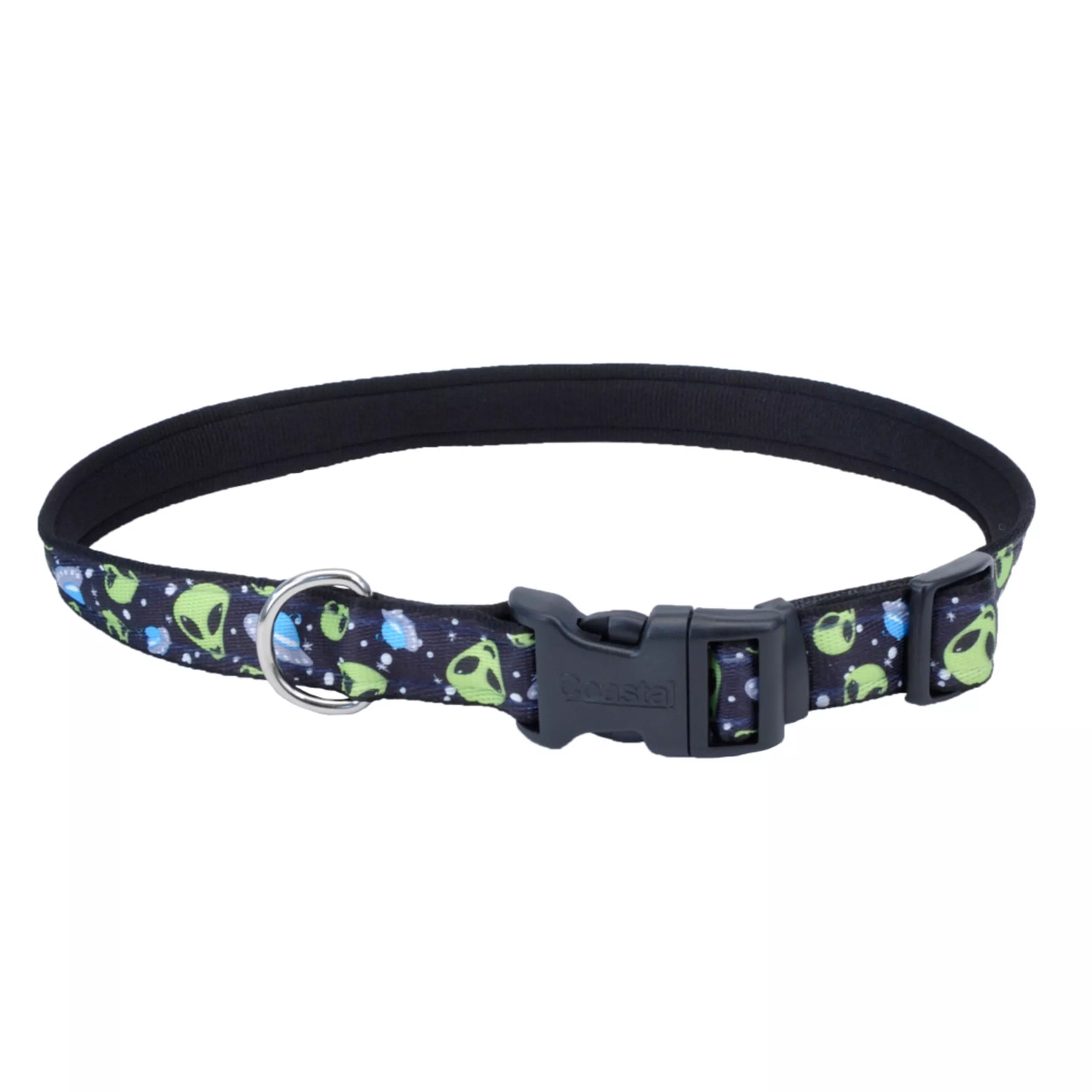 Coastal Exclusive Styles 5/8in Wide 8-12in Dog Collar Aliens - Image 1