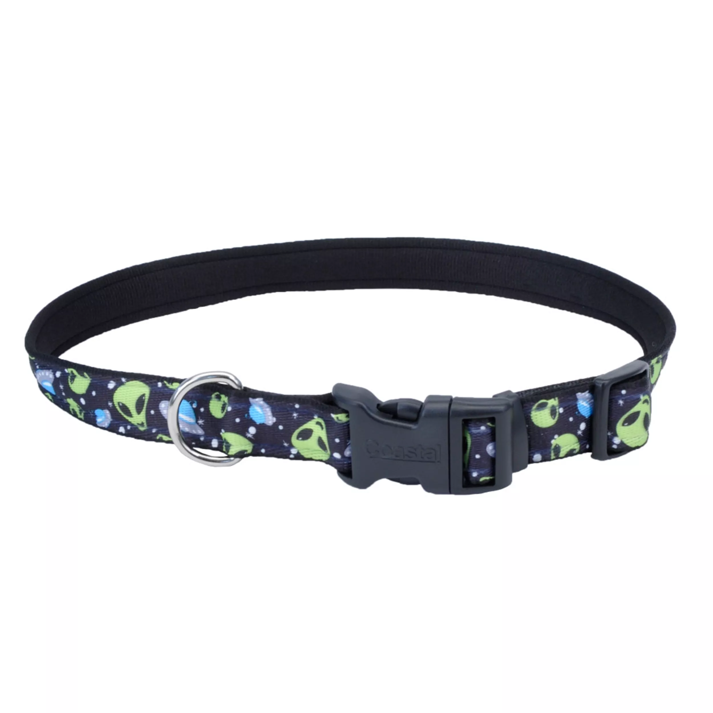 Coastal Exclusive Styles 1in Wide 18-26in Dog Collar Aliens - Image 1