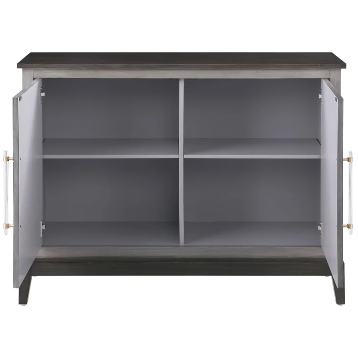 951839 Coaster Accent Cabinet, Brushed BLK/GREY *OTF* - Image 2