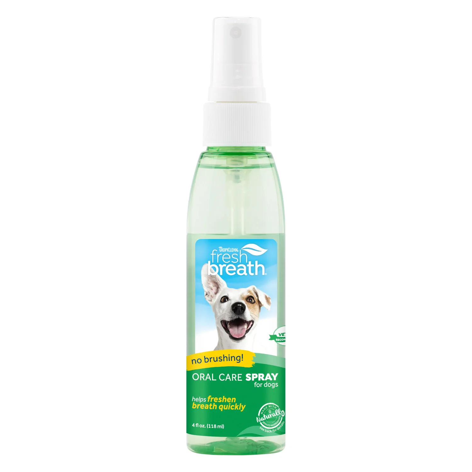 TropiClean Fresh Breath Oral Care Spray for Pets, 4oz - Image 1