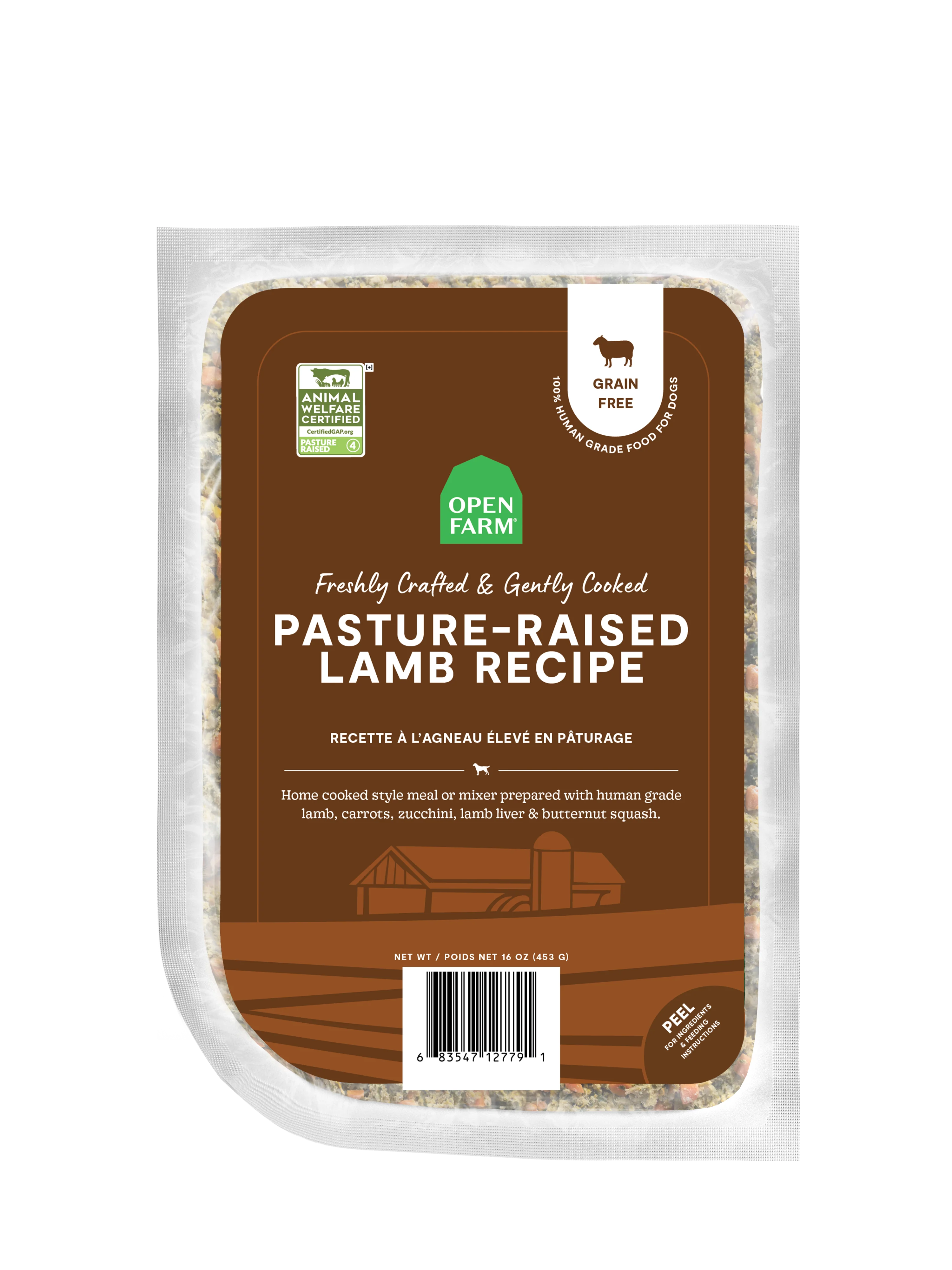 Open Farm Open Farm Gently Cooked Pasture-Raised Lamb Recipe 16oz Pouch