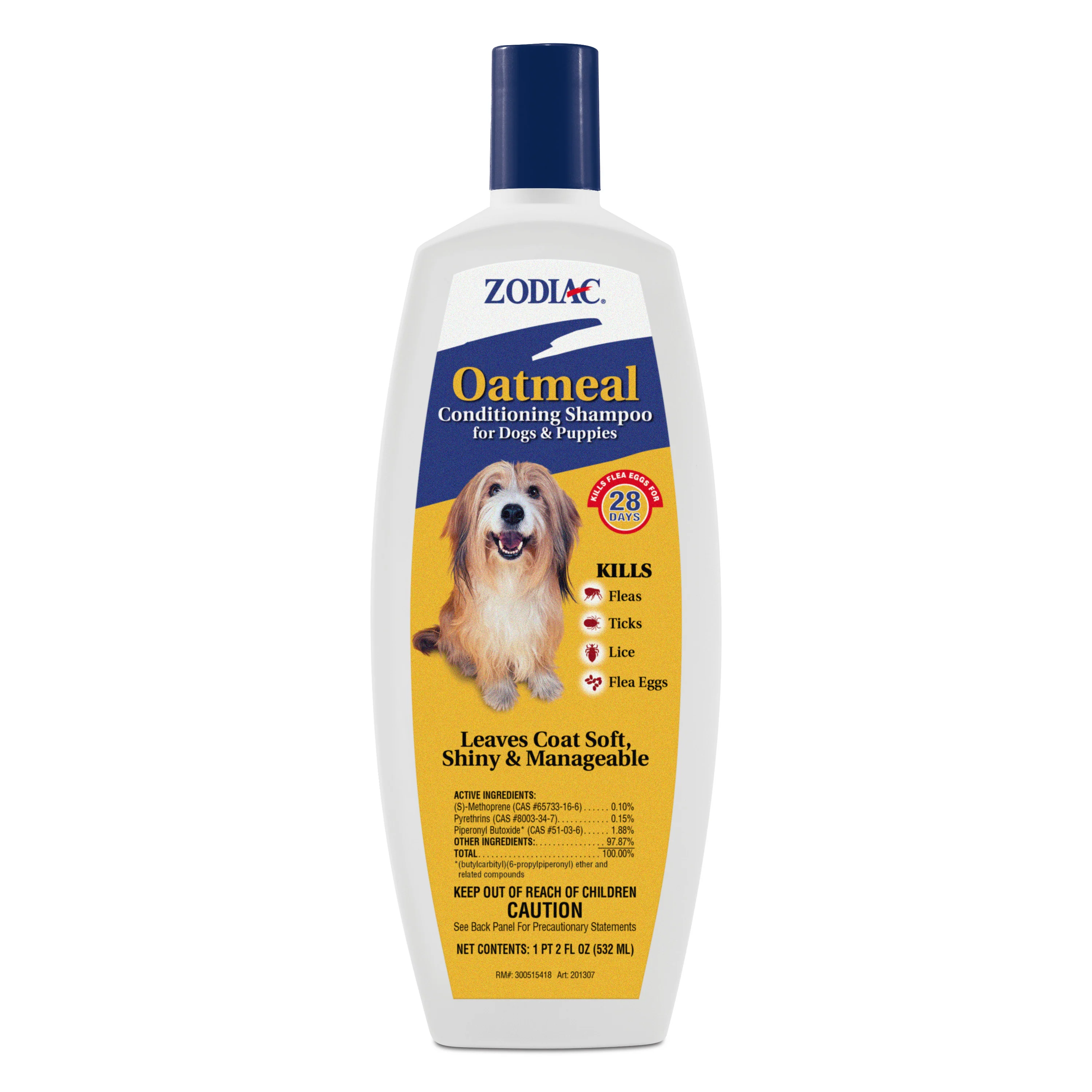 Zodiac Oatmeal Conditioning Shampoo for Dogs & Puppies 18oz - Image 1