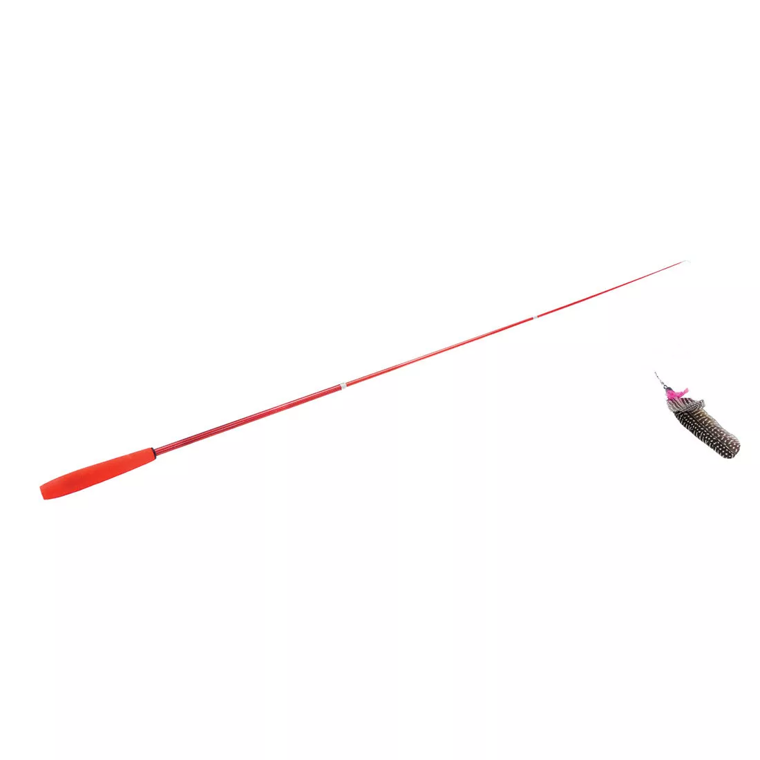 Coastal Turbo Telescoping Flying Feather Teaser Cat Toy 42in - Image 1