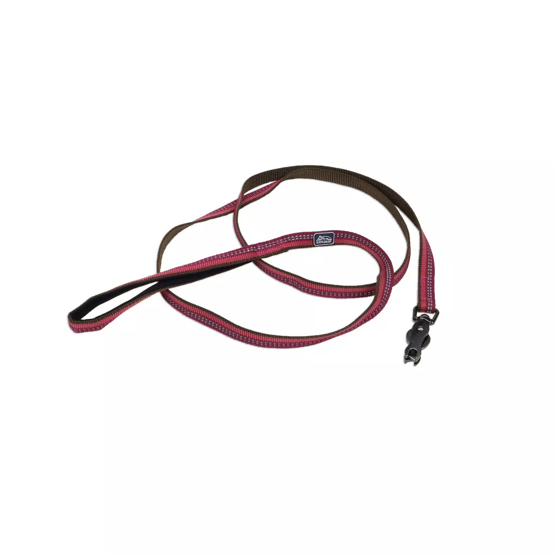 Coastal K9 Explorer 6ft Long 5/8in Reflective Dog Leash with Scissor Snap Berry - Image 1