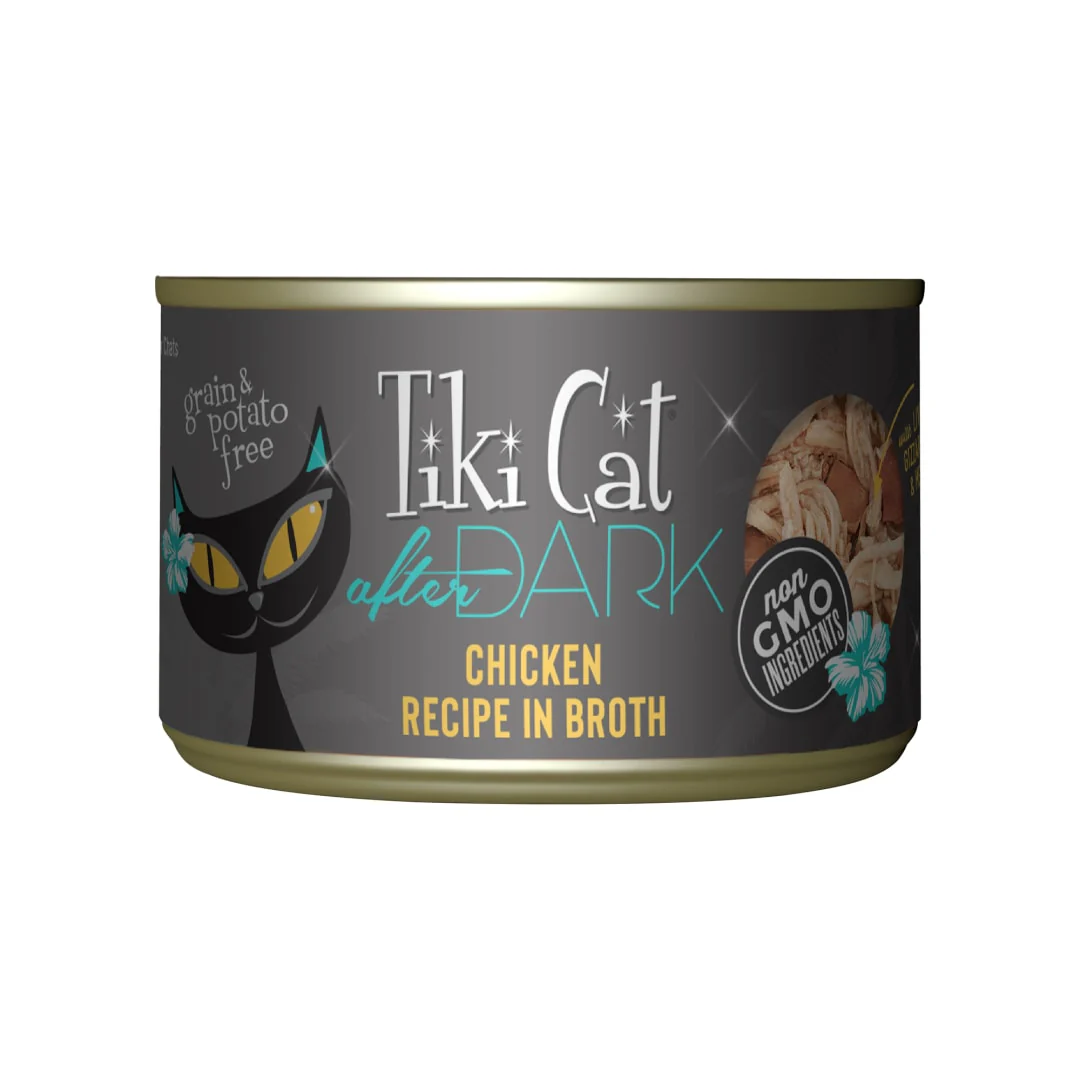 Tiki Cat After Dark Wet Cat Food, Chicken, 5.5oz Can - Image 1