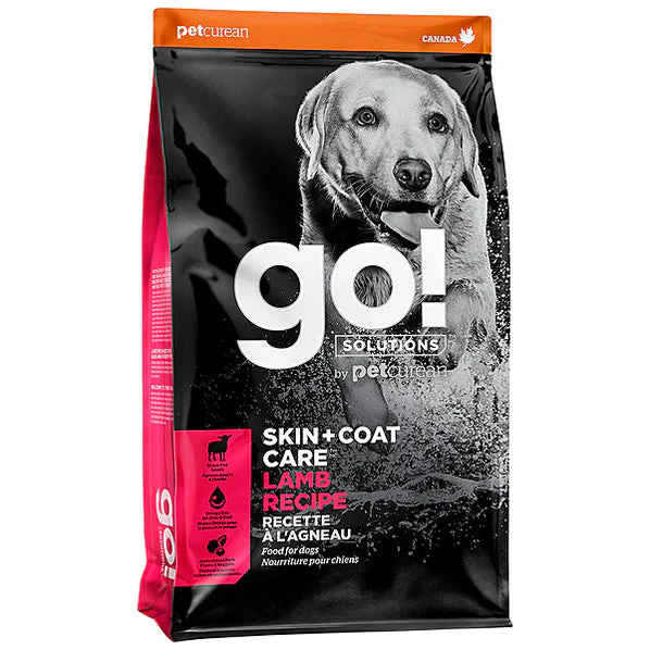 Petcurean Go Dry Dog Food Skin and Coat 22lb Lamb - Image 1