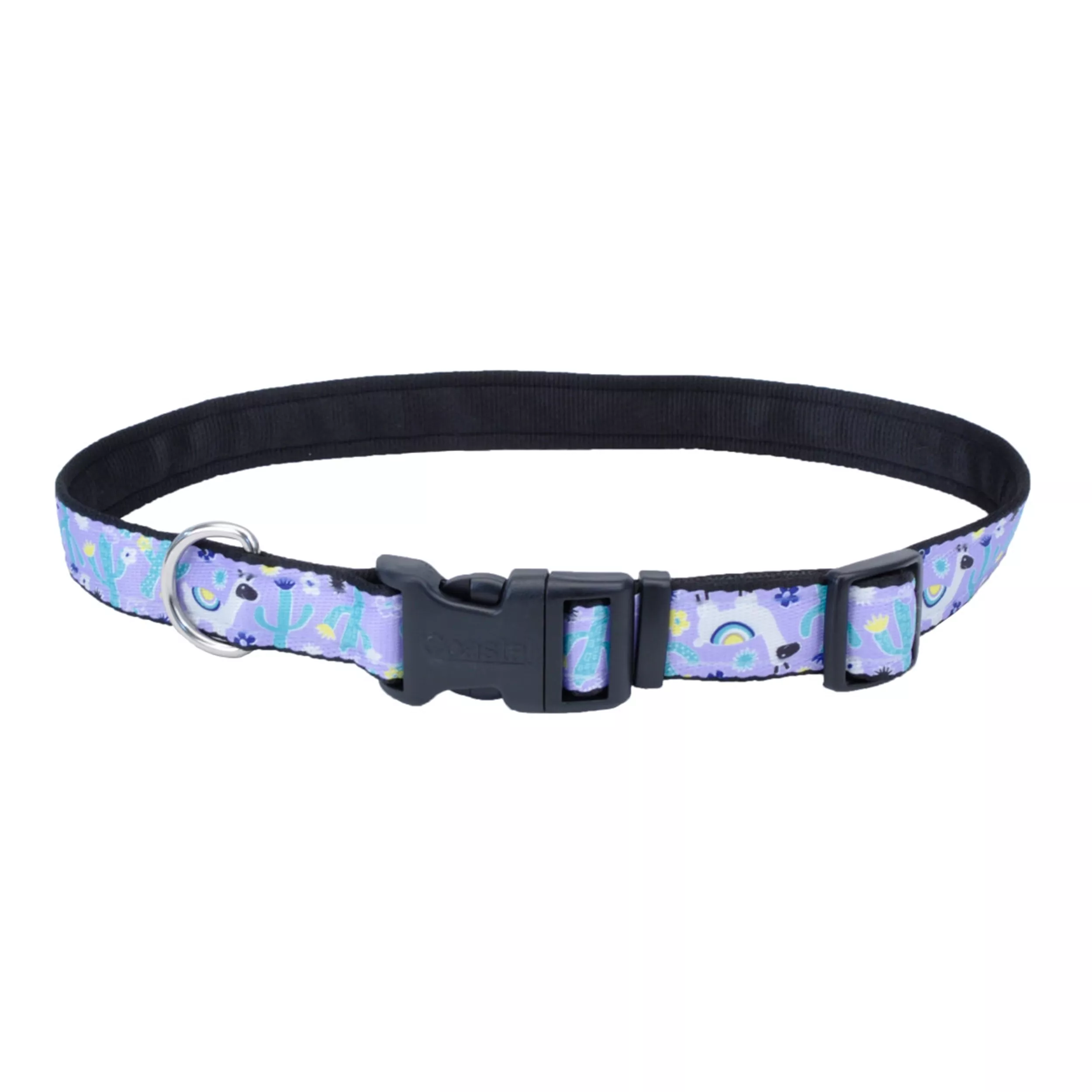 Coastal Exclusive Styles 5/8in Wide 10-14in Dog Collar Llamas - Image 1