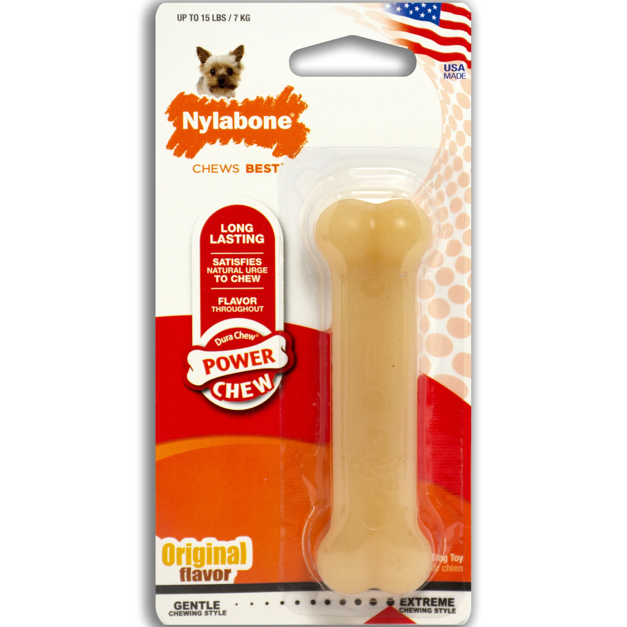 Nylabone Power Chew Dog Toy Original X-Small/Petite - Image 1