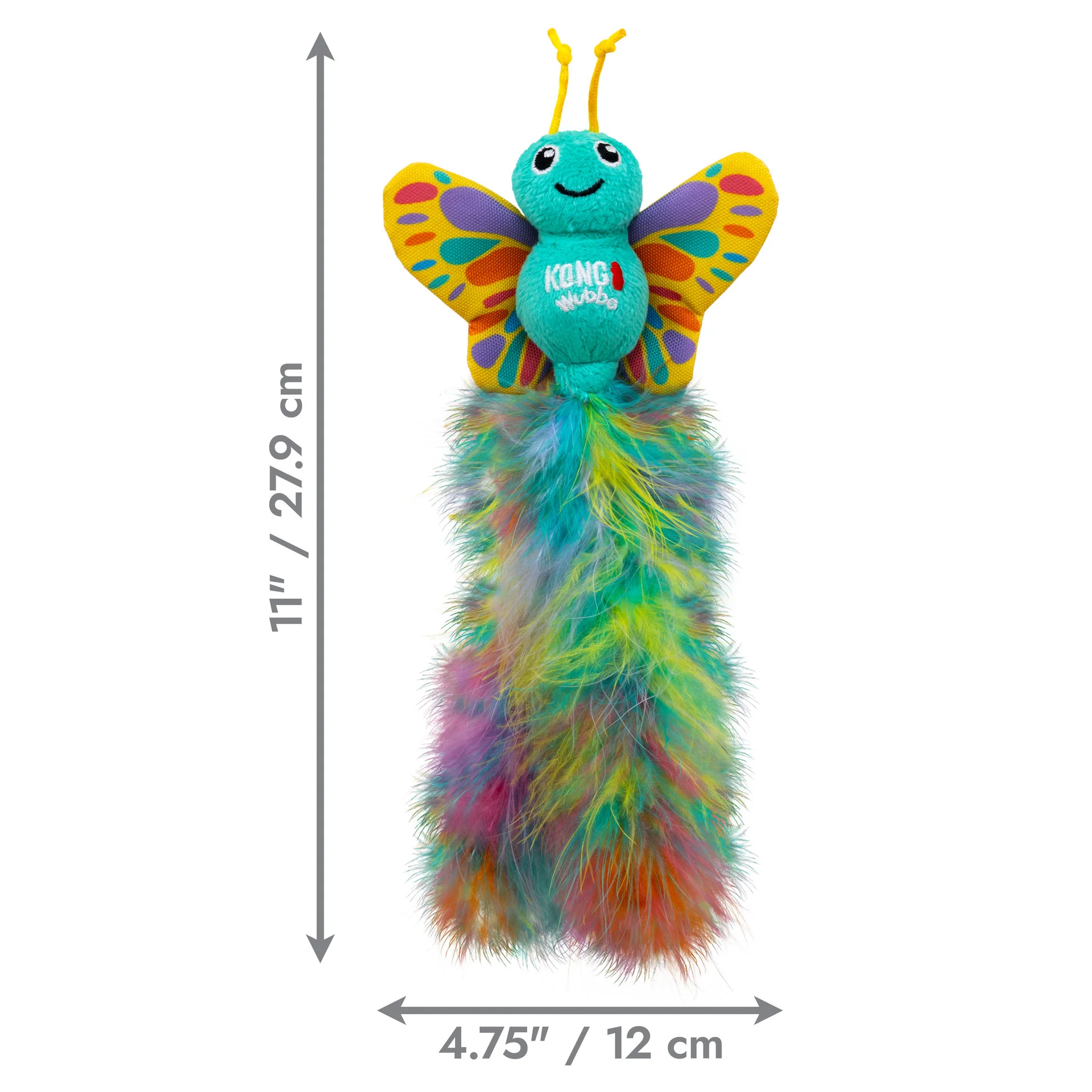 Kong Plush Cat Wubba™ Butterfly - Image 1