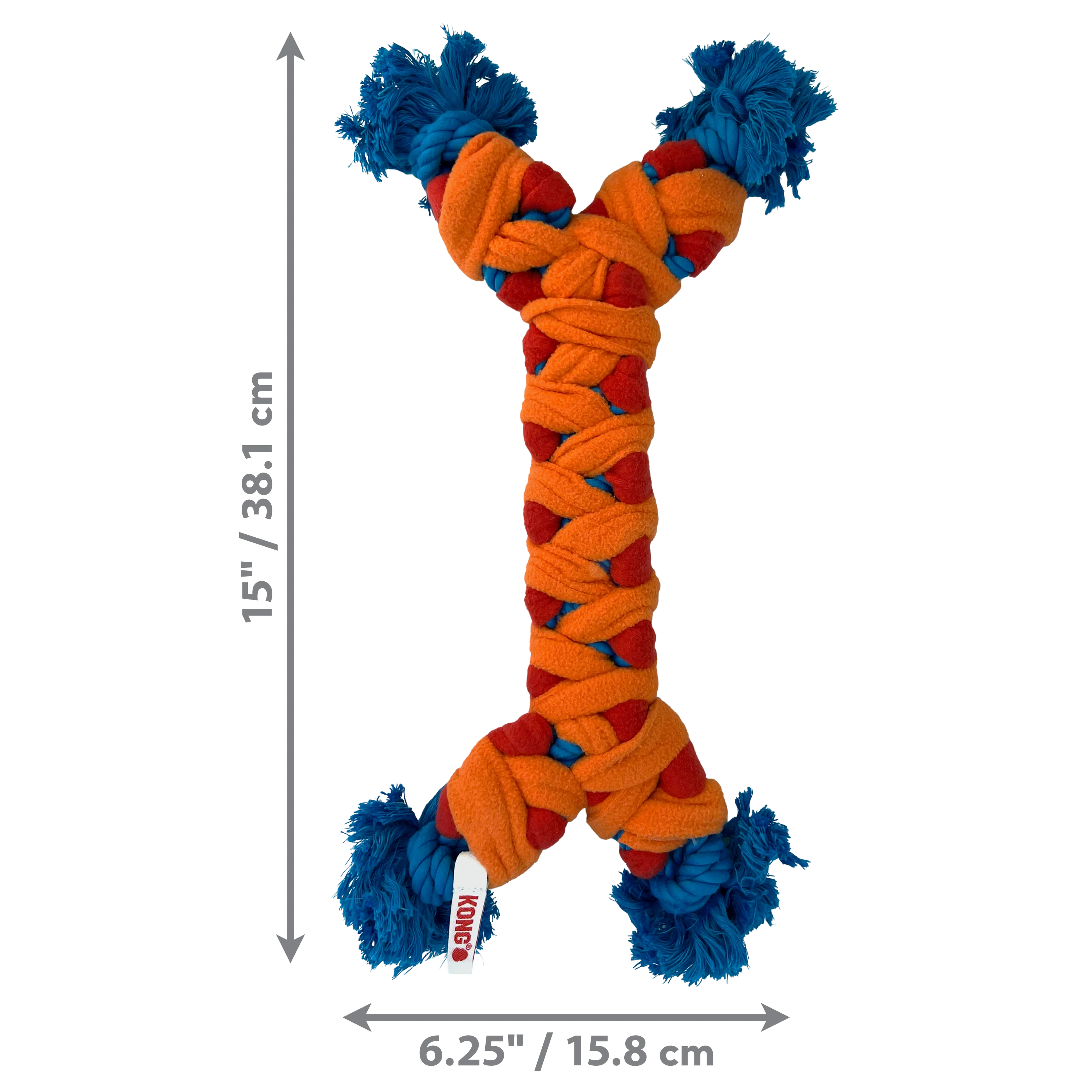 Kong Dog Toy Rope Rally Bone - Image 1