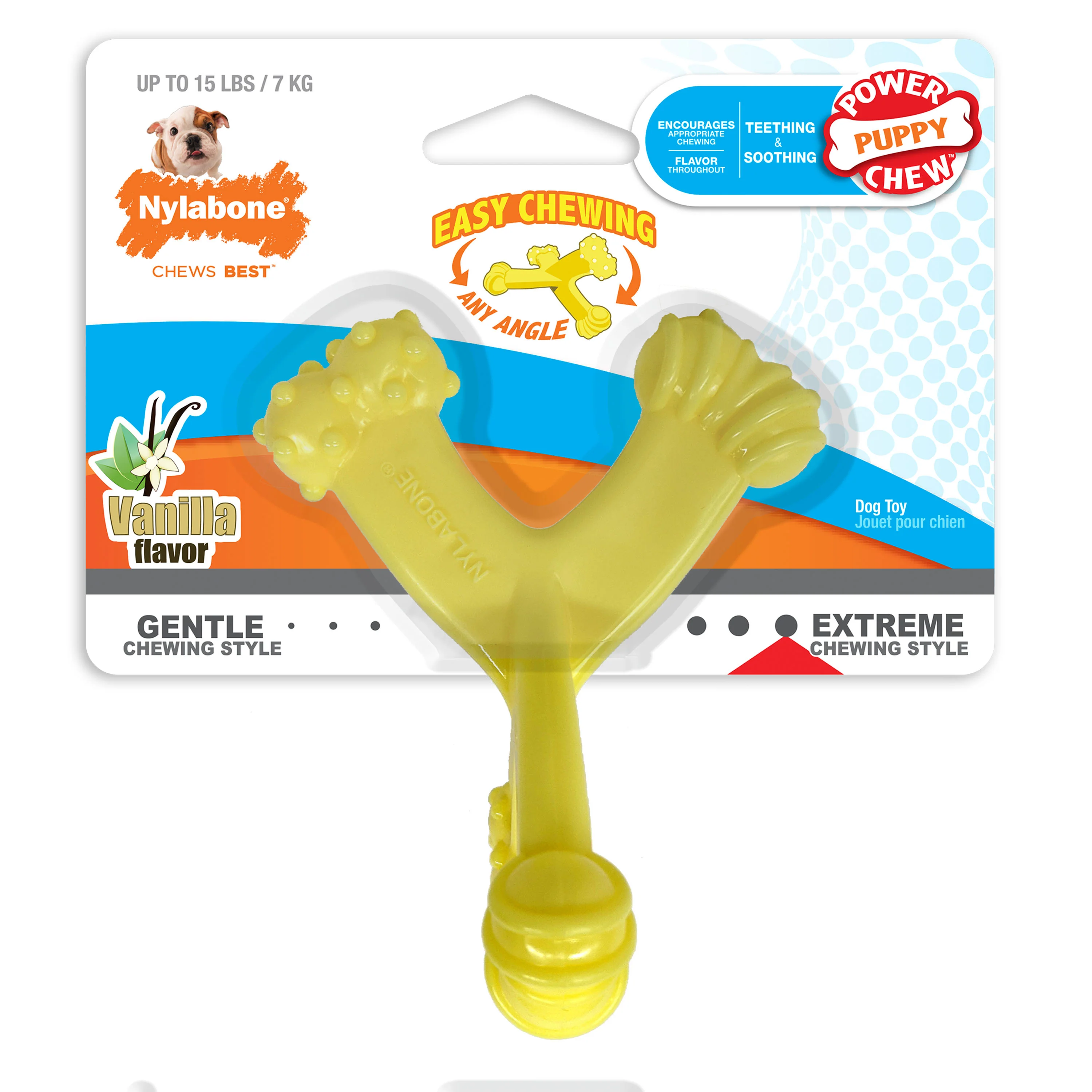 Nylabone Axis Bone Nylon Puppy Chew Toy Small/Regular - Image 1