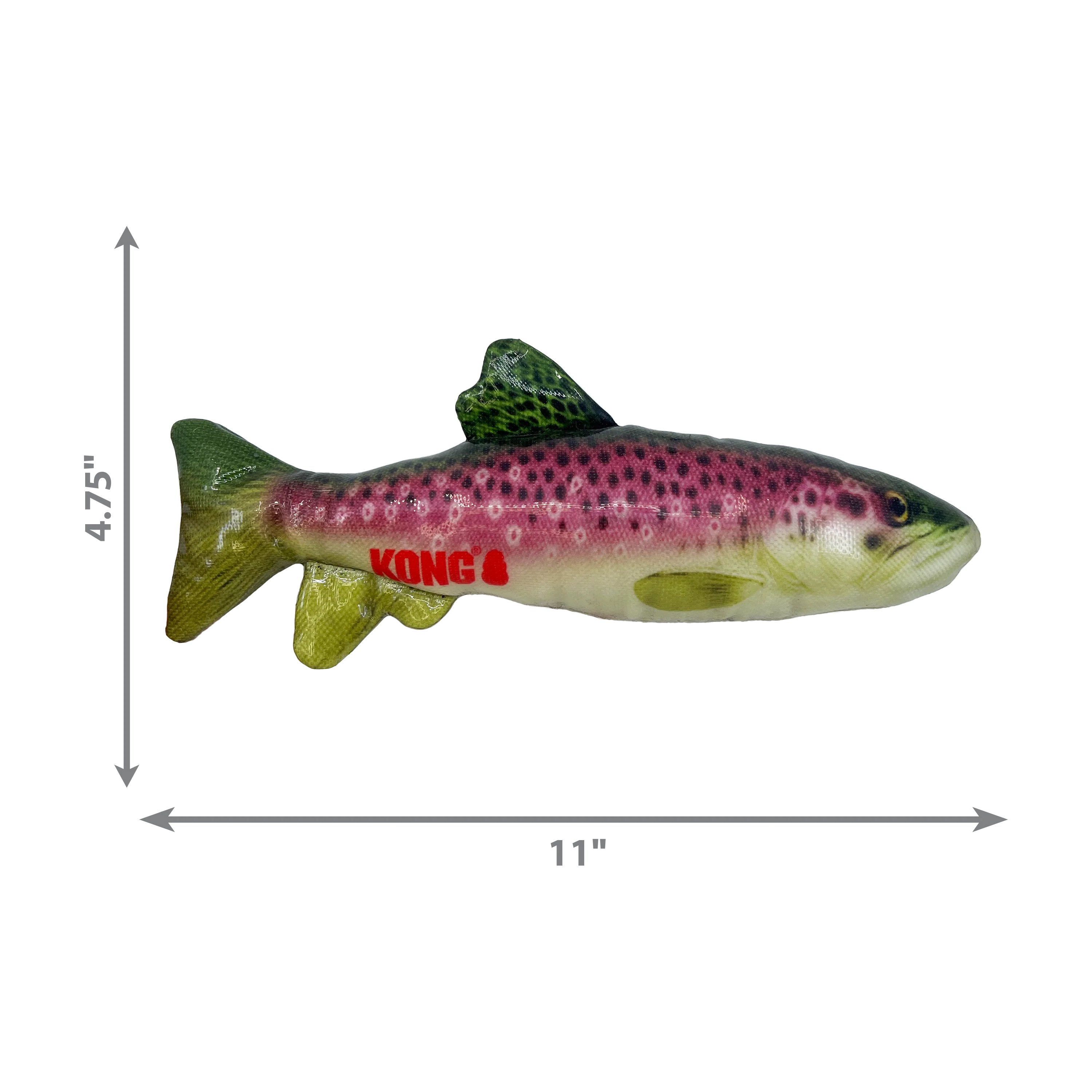 Kong Dog Toy Wild Shieldz Trout Medium - Image 1