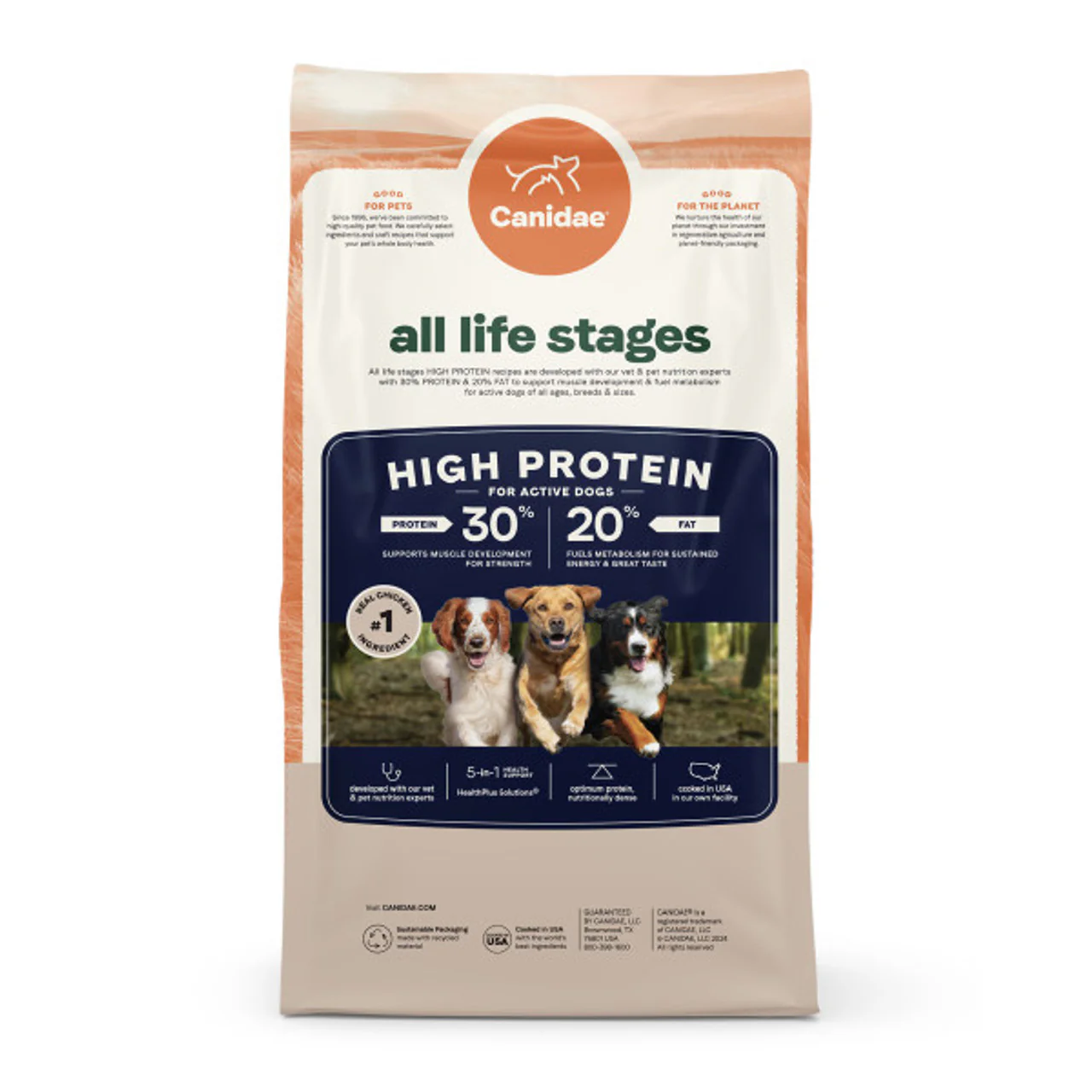 Canidae All Life Stages High Protein Dry Dog Food, Multi-Protein Recipe 4lb - Image 1