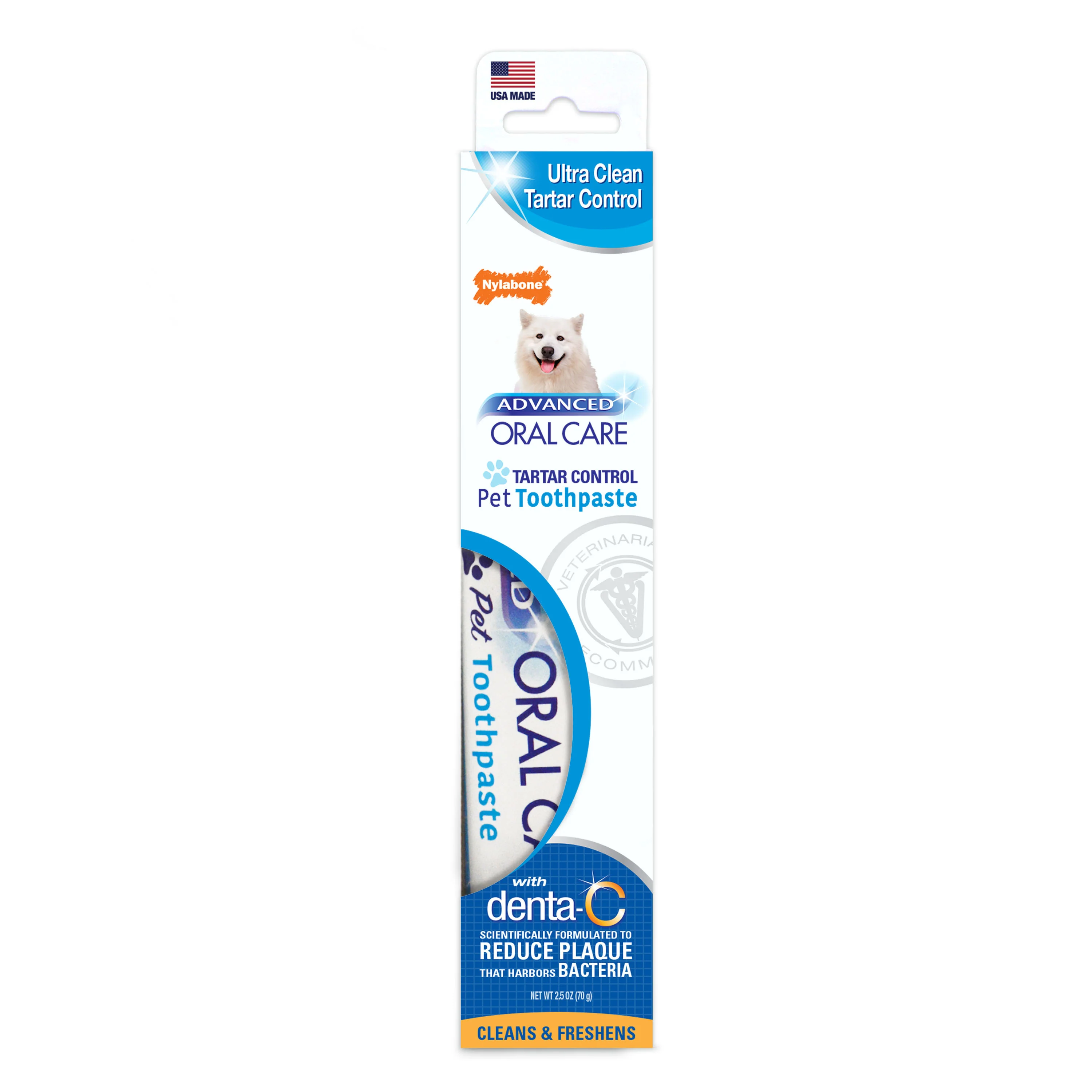 Nylabone Advanced Oral Care Tartar Control Dog Toothpaste Original 2.5oz - Image 1