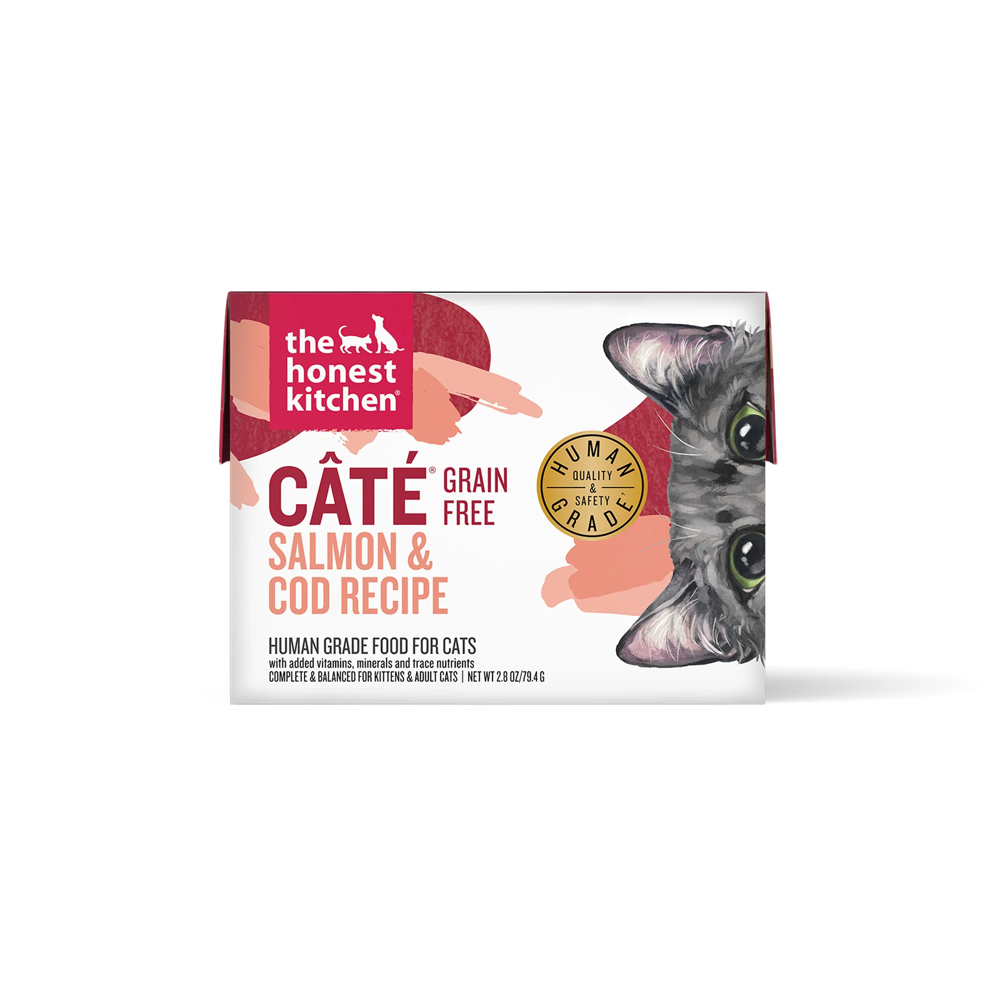 The Honest Kitchen Câté Grain Free Salmon & Cod Pâté Wet Cat Food, 2.8oz - Image 1