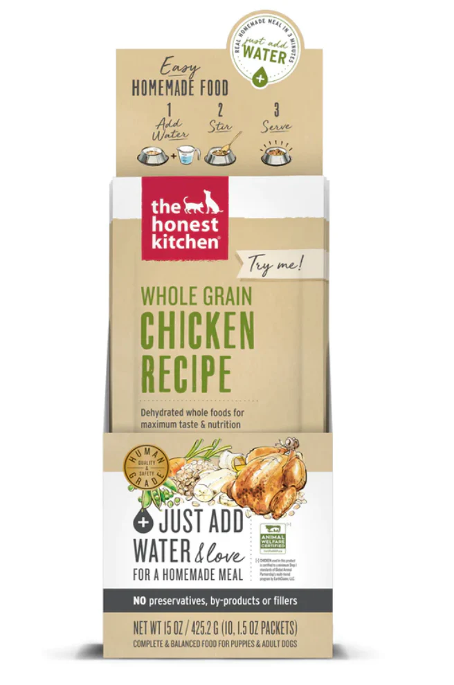 The Honest Kitchen Whole Grain Pouch 1.5oz Chicken - Image 1