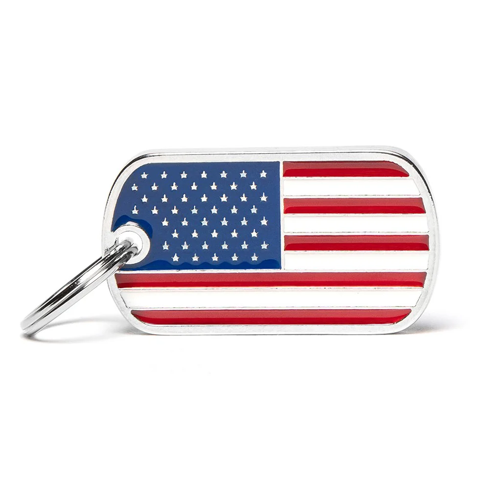 My Family ID Usa Flag Tag - Image 1