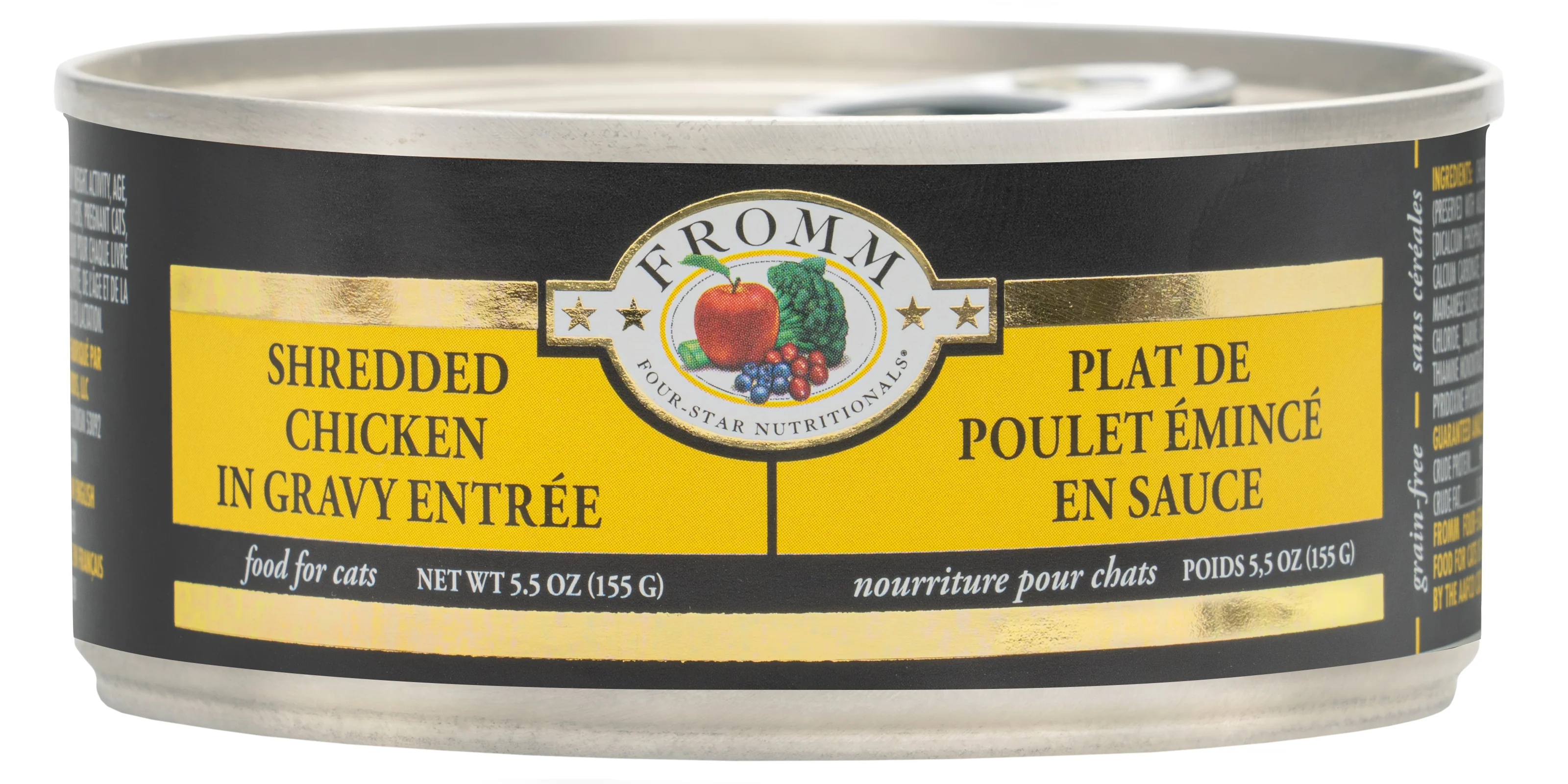 Fromm Four-Star Nutritionals® Shredded Chicken in Gravy Entrée Food for Cats 5.5 oz - Image 1