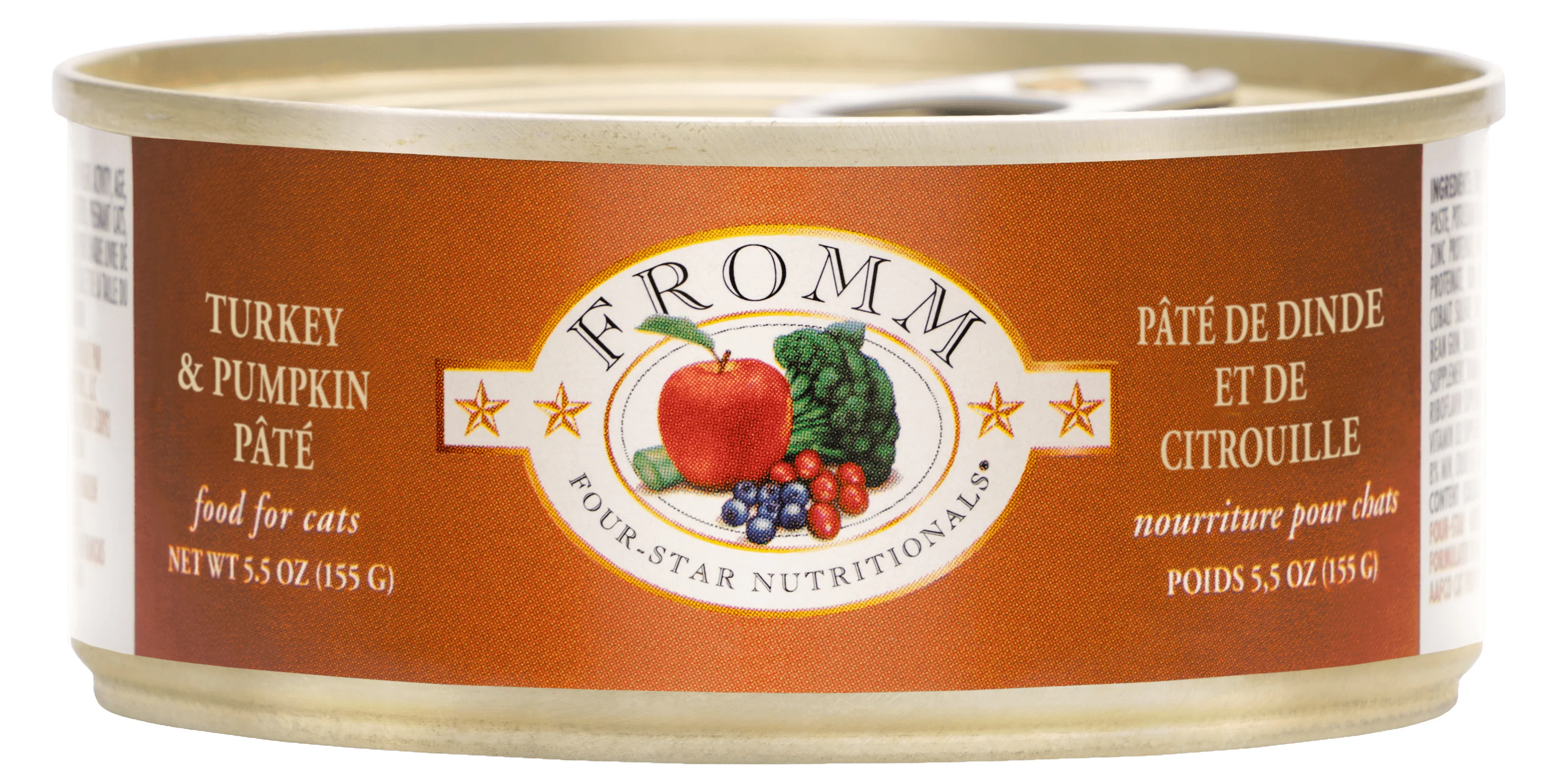 Fromm Four-Star Nutritionals Turkey & Pumpkin Pâté Food for Cats 5.5 oz - Image 1