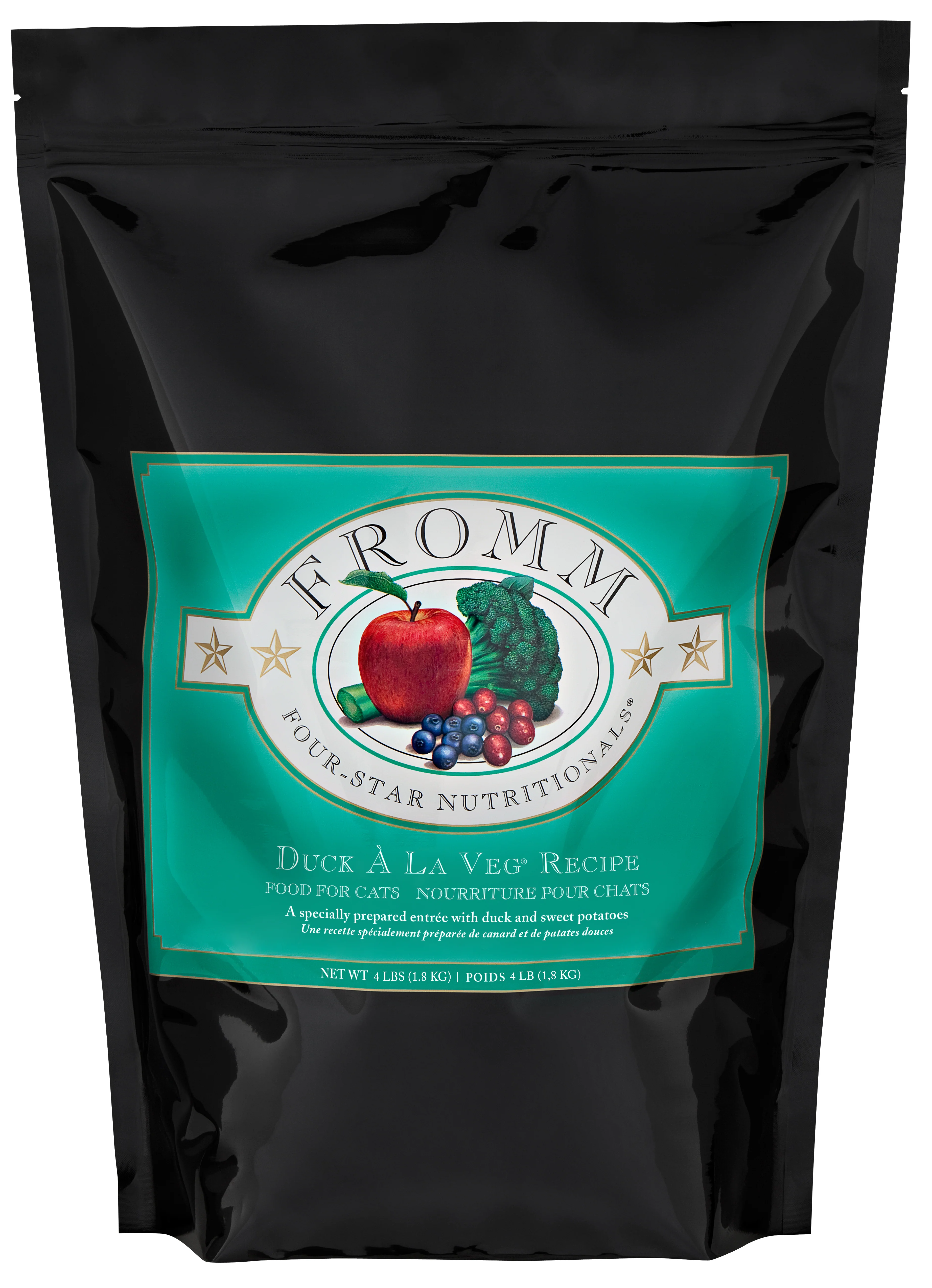 Fromm Four-Star Nutritionals® Duck À La Veg® Food for Cats 4 lb - Image 1