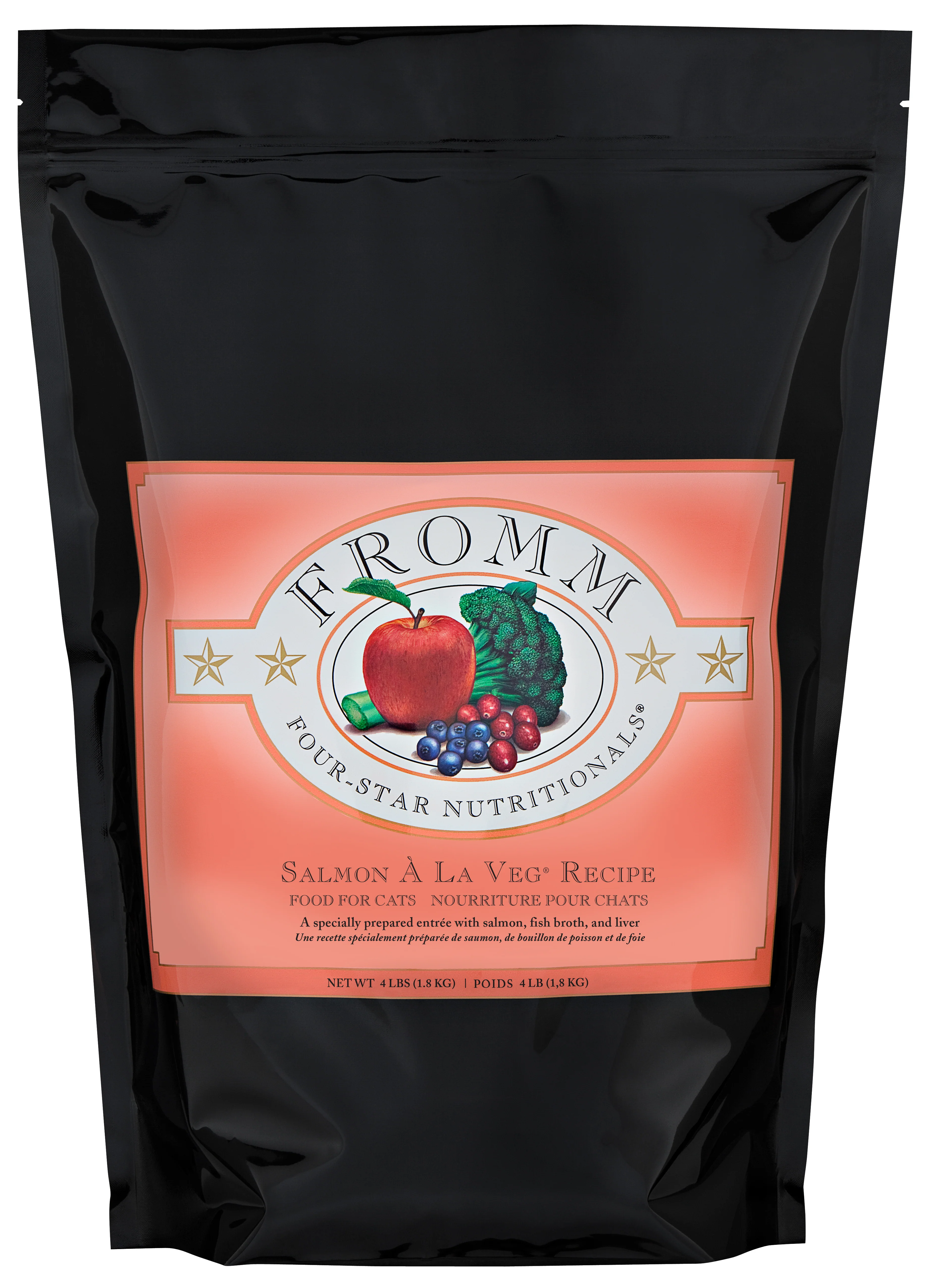 Fromm Four-Star Nutritionals® Salmon À La Veg® Food for Cats 4 lb - Image 1