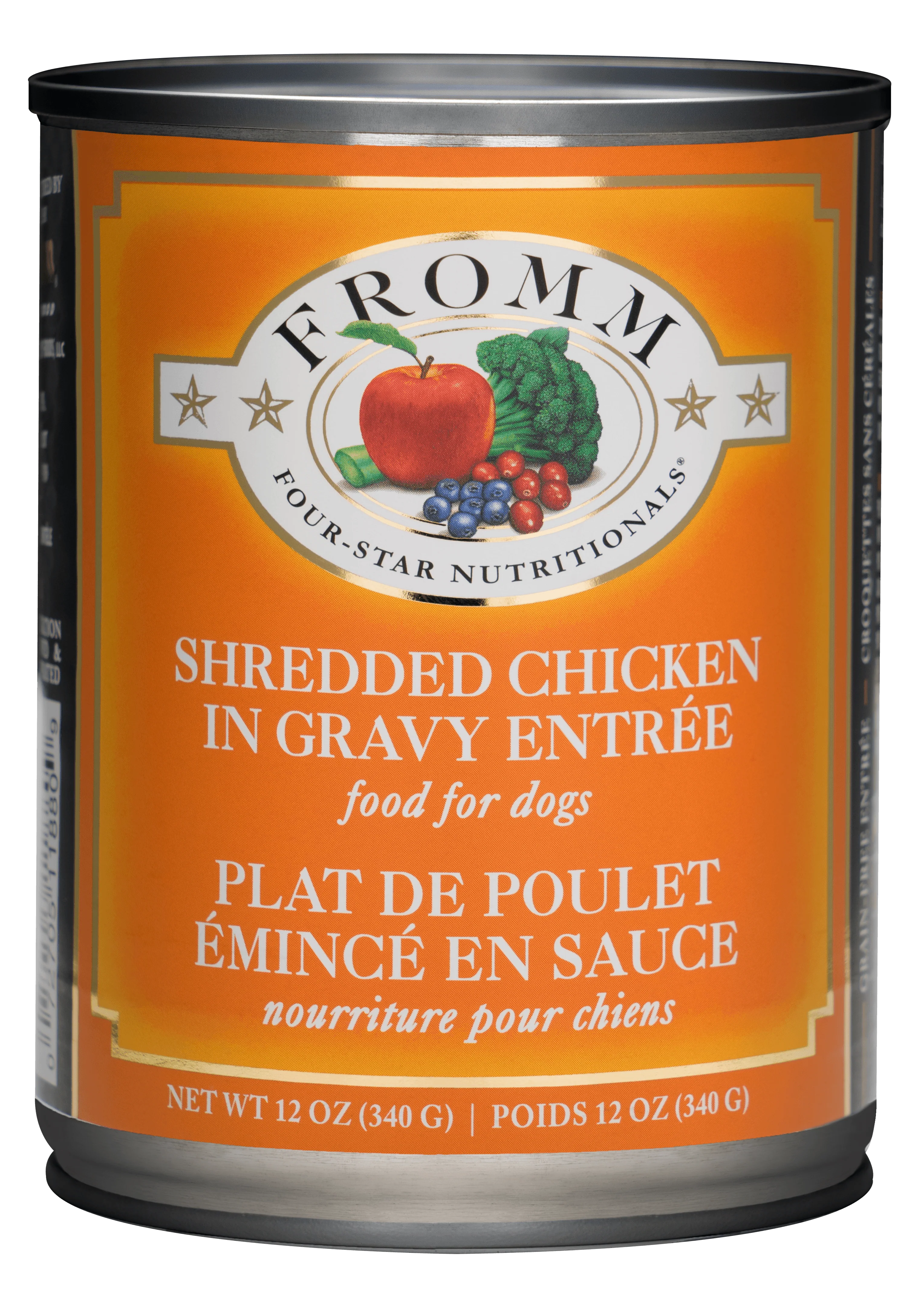 Fromm Four-Star Nutritionals® Shredded Chicken in Gravy Entrée Food for Dogs 12 oz - Image 1