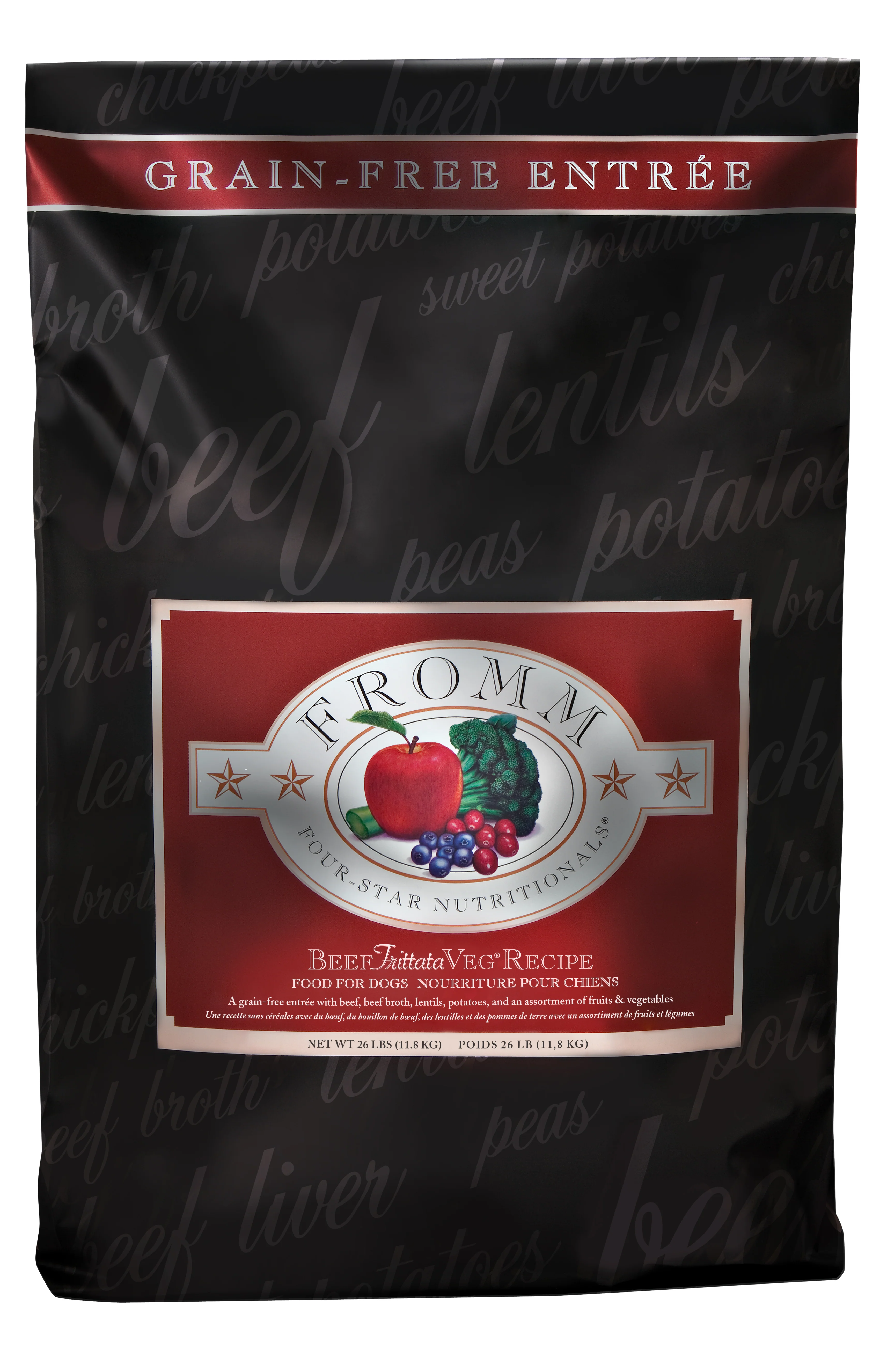 Fromm Four-Star Nutritionals®  Beef Frittata Veg® Recipe Food for Dogs 26 lb - Image 1