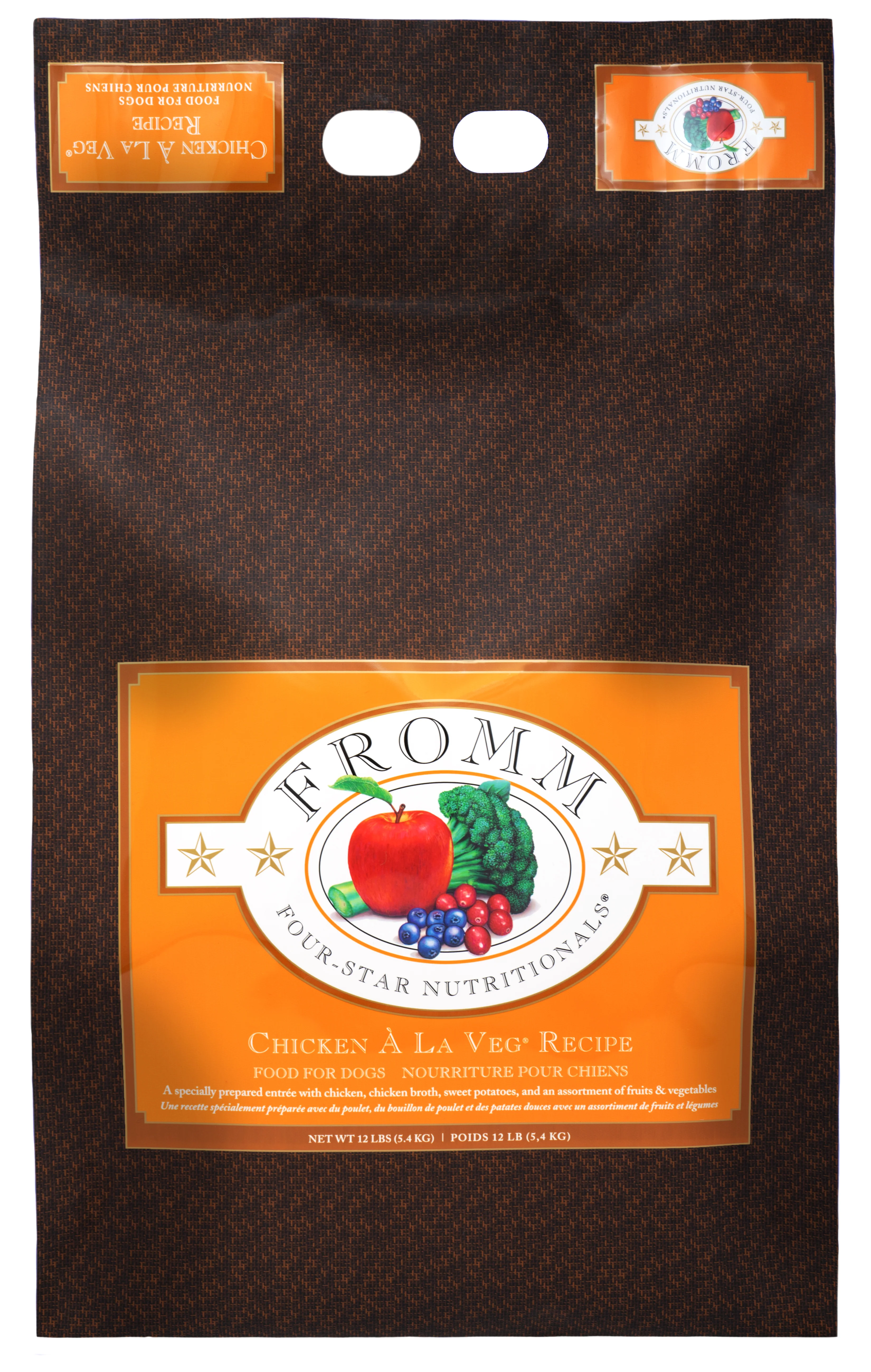 Fromm Four-Star Nutritionals®  Chicken À La Veg® Recipe Food for Dogs 12 lb - Image 1