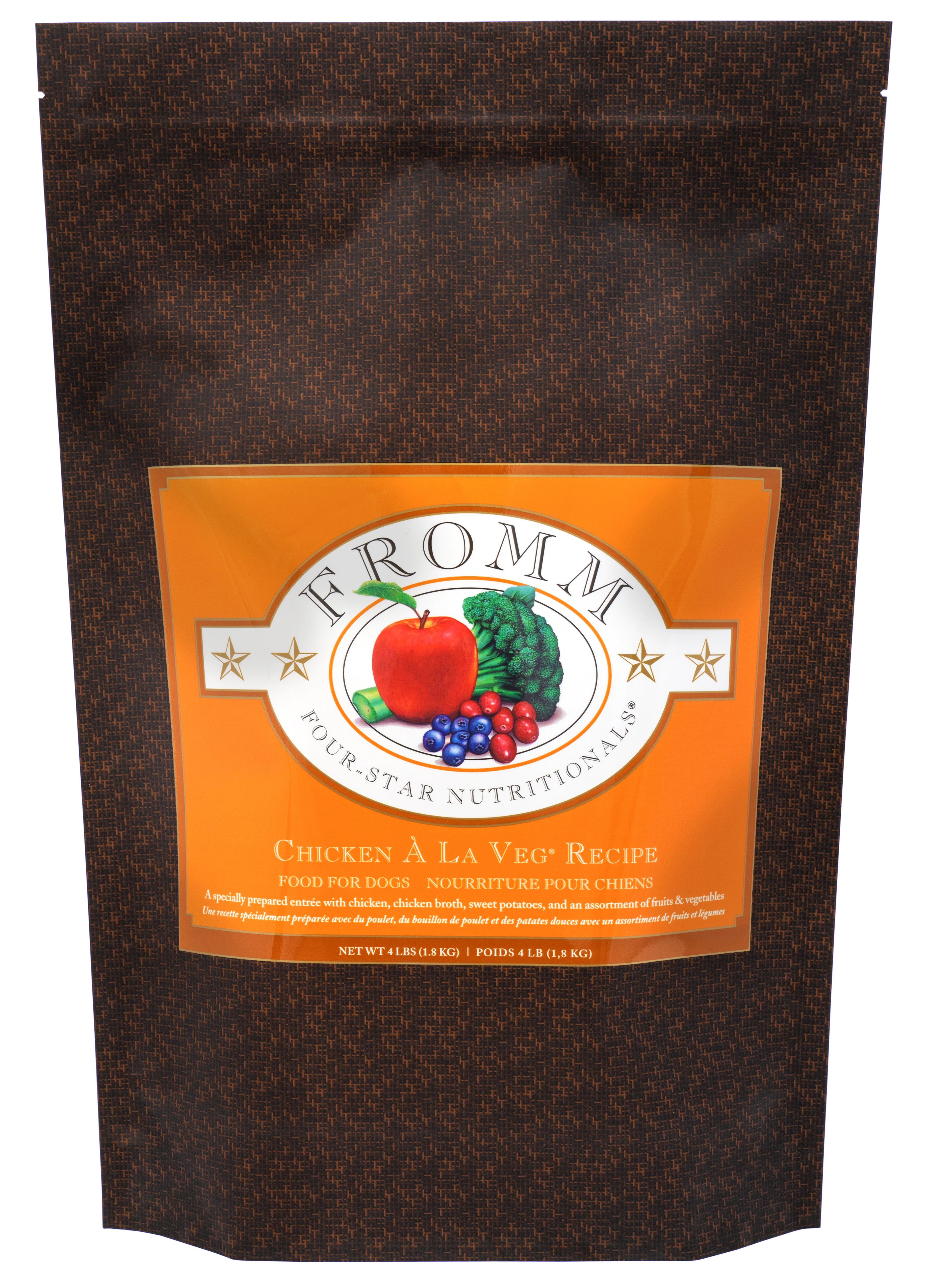 Fromm Four-Star Nutritionals®  Chicken À La Veg® Recipe Food for Dogs 4 lb - Image 1