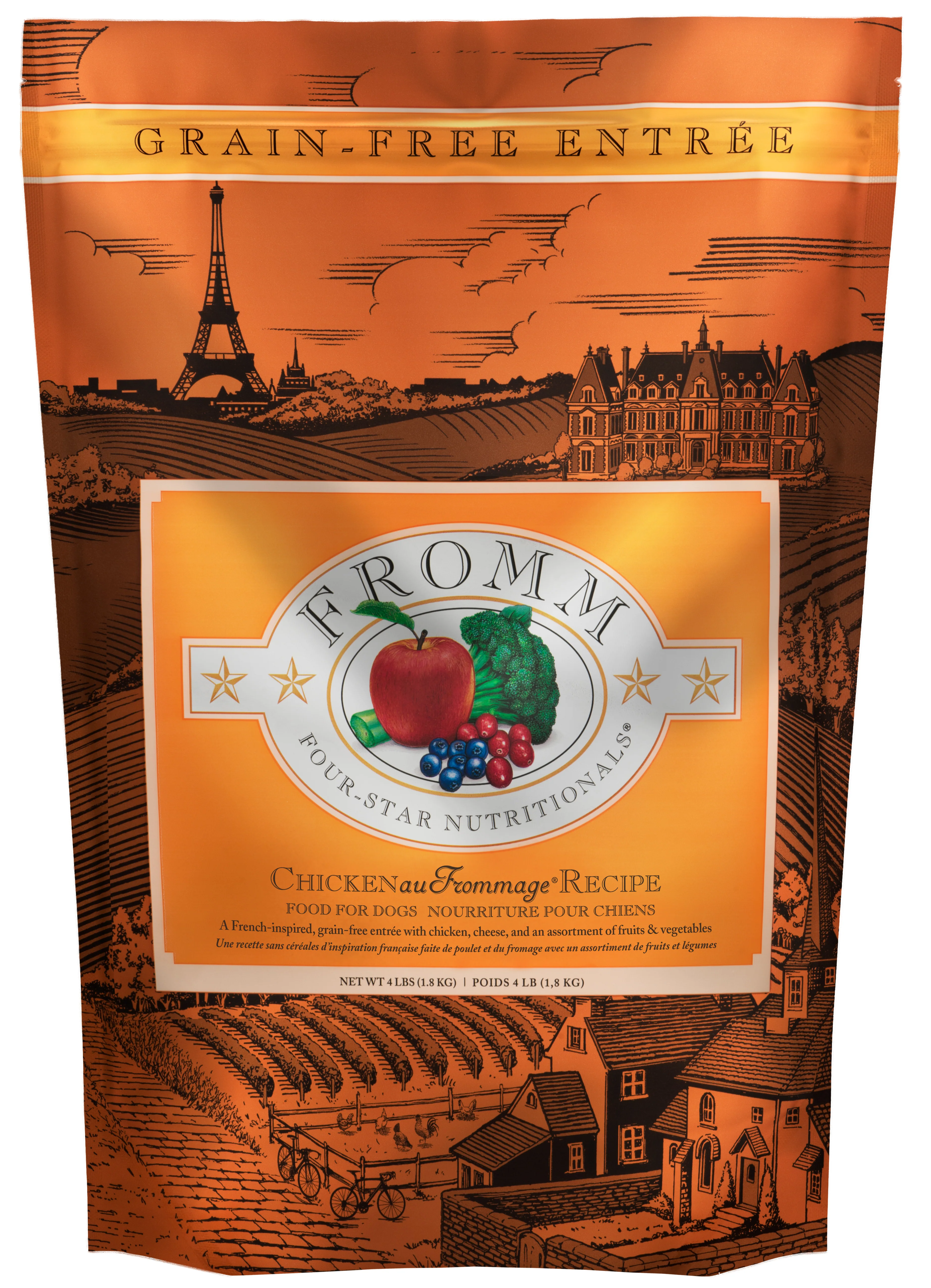 Fromm Four-Star Nutritionals® Chicken au Frommage® Recipe Food for Dogs 4 lb - Image 1