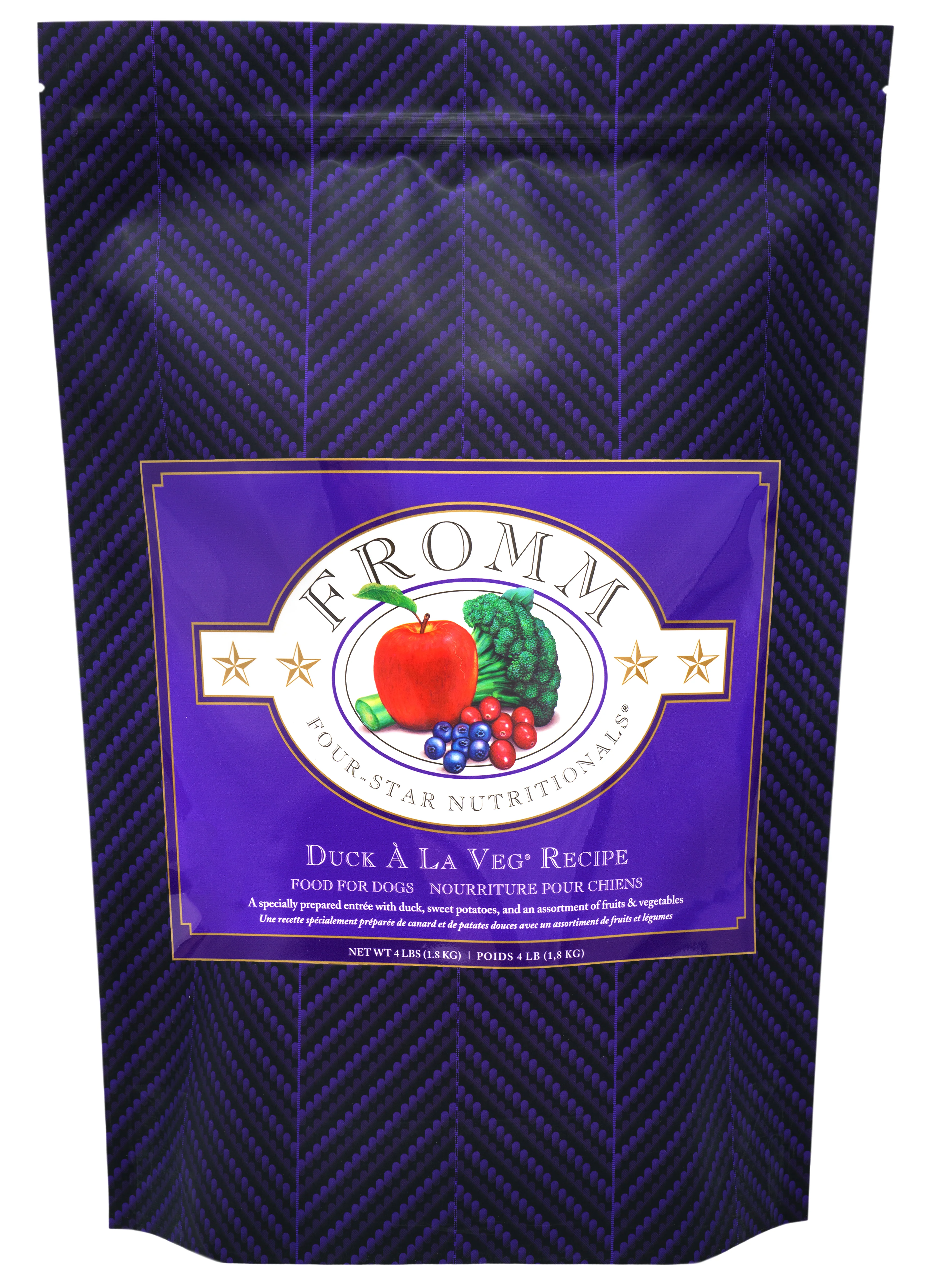 Fromm Four-Star Nutritionals®  Duck  À La Veg® Recipe Food for Dogs 4 lb - Image 1