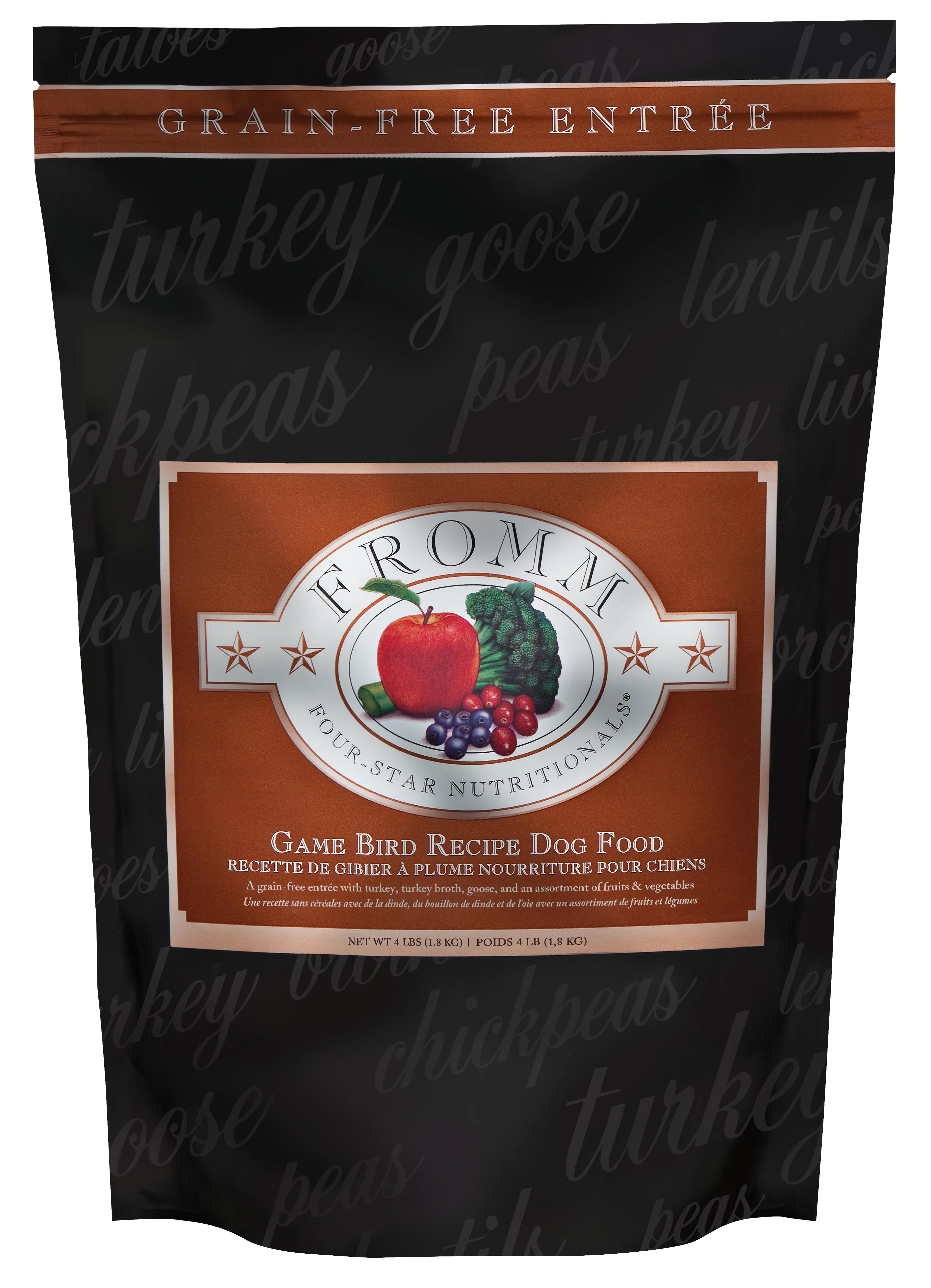 Fromm Four-Star Nutritionals®  Game Bird Recipe Dog Food 4 lb - Image 1