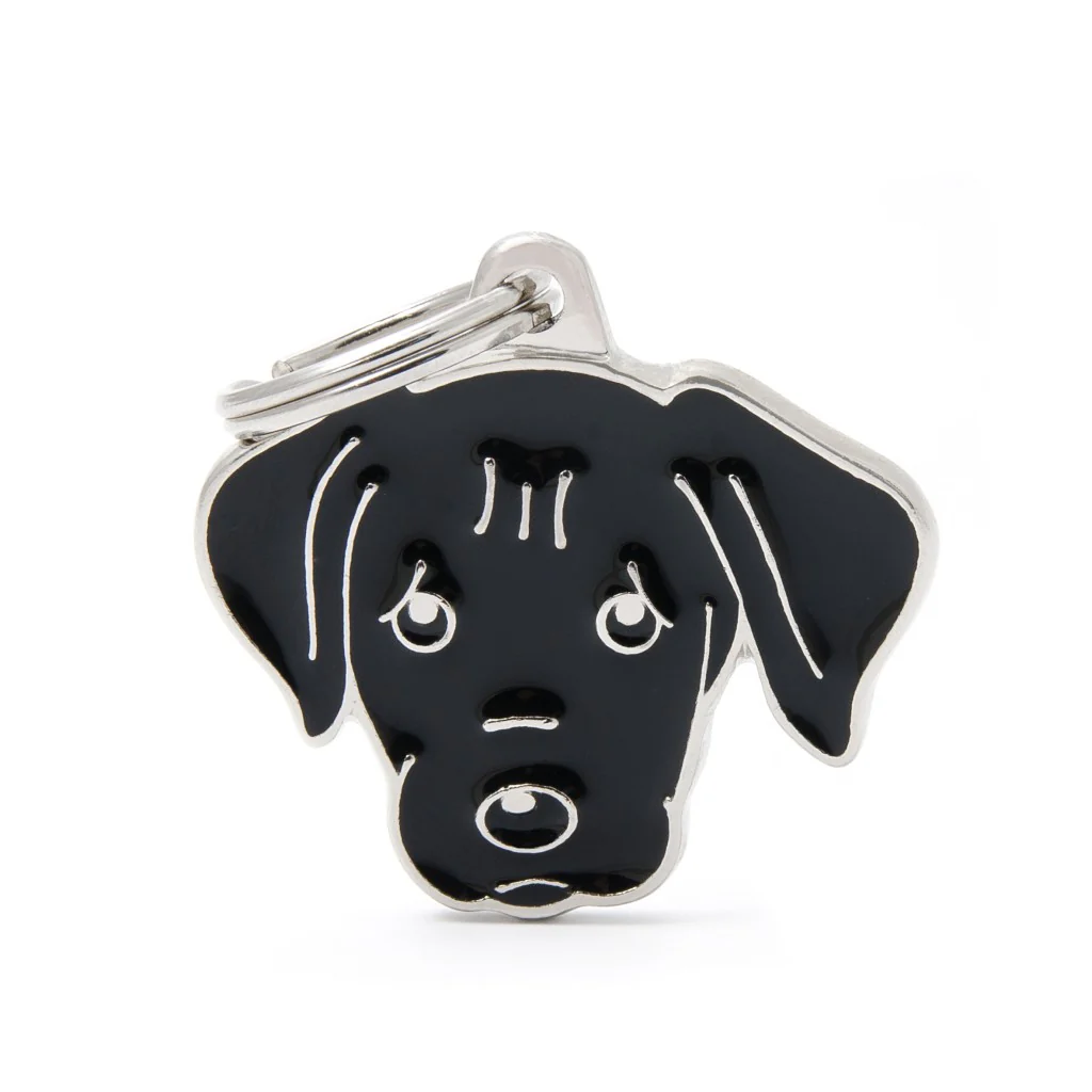 My Family ID Friends Black Labrador ID Tag - Image 1