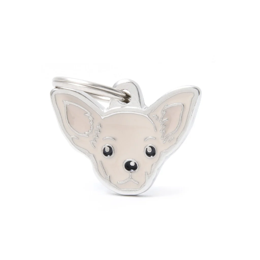 My Family ID Friends Cream Chihuahua ID Tag - Image 1