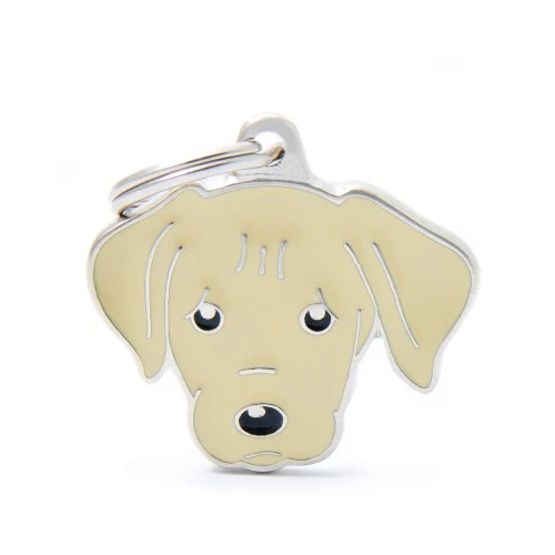 My Family ID Yellow Labrador Pet Tag - Image 1